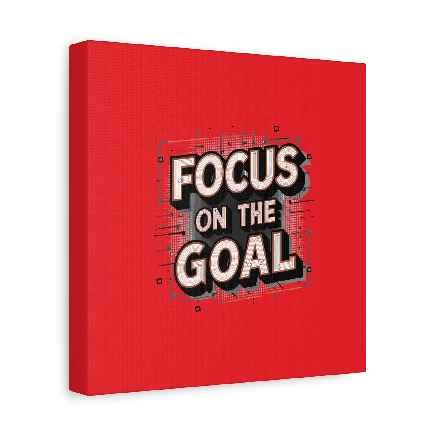 Focus On The Goal Matte Canvas, Stretched, 1.25"