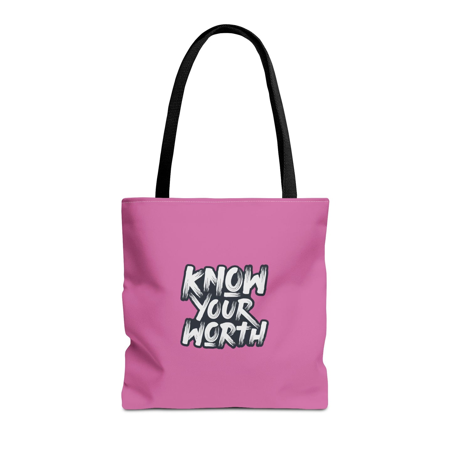 Know Your Worth Tote Bag (AOP)
