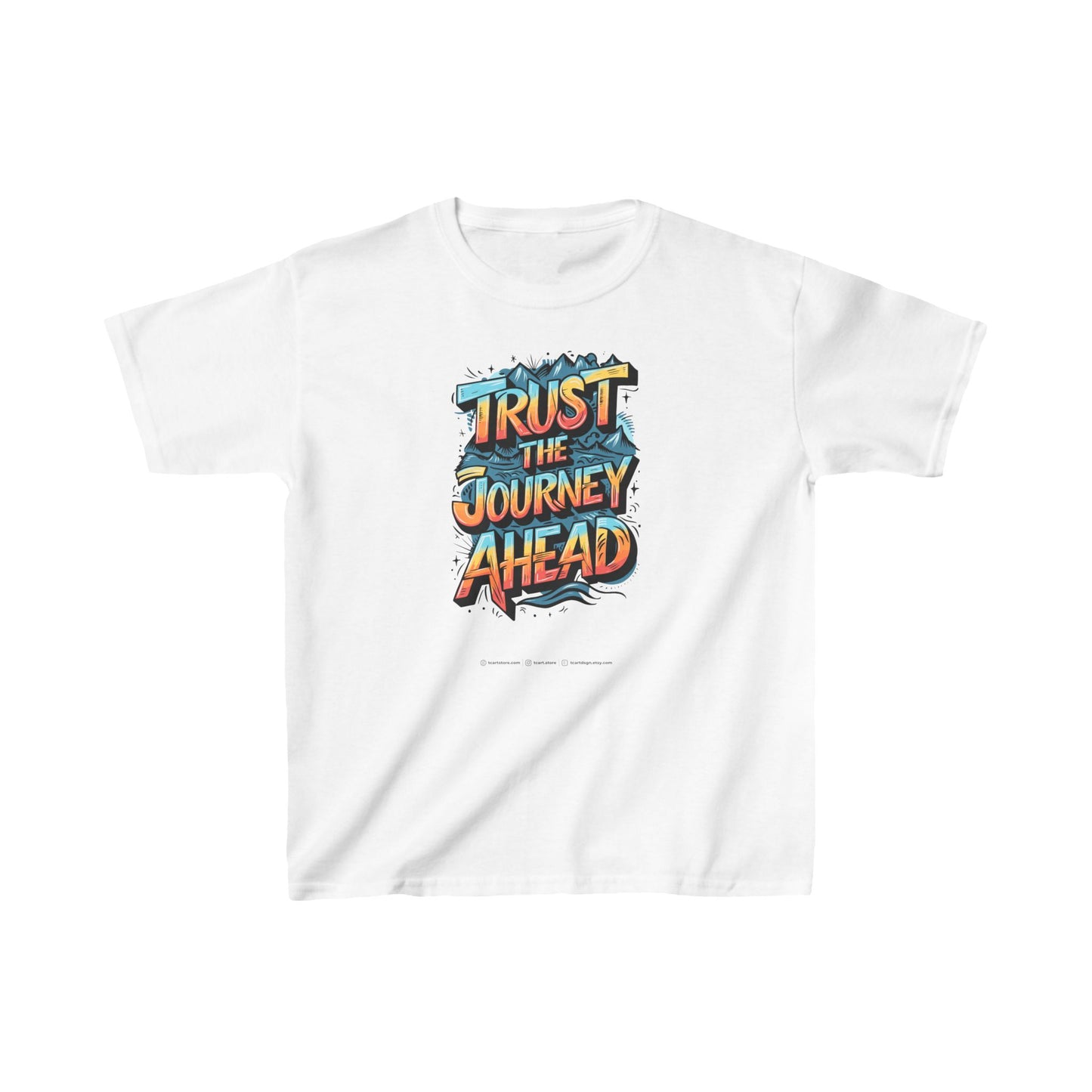 Trust The Journey Ahead Kids Heavy Cotton™ Tee