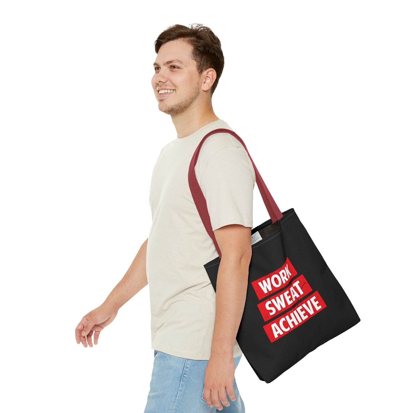 Work Sweat Achieve Tote Bag (AOP)
