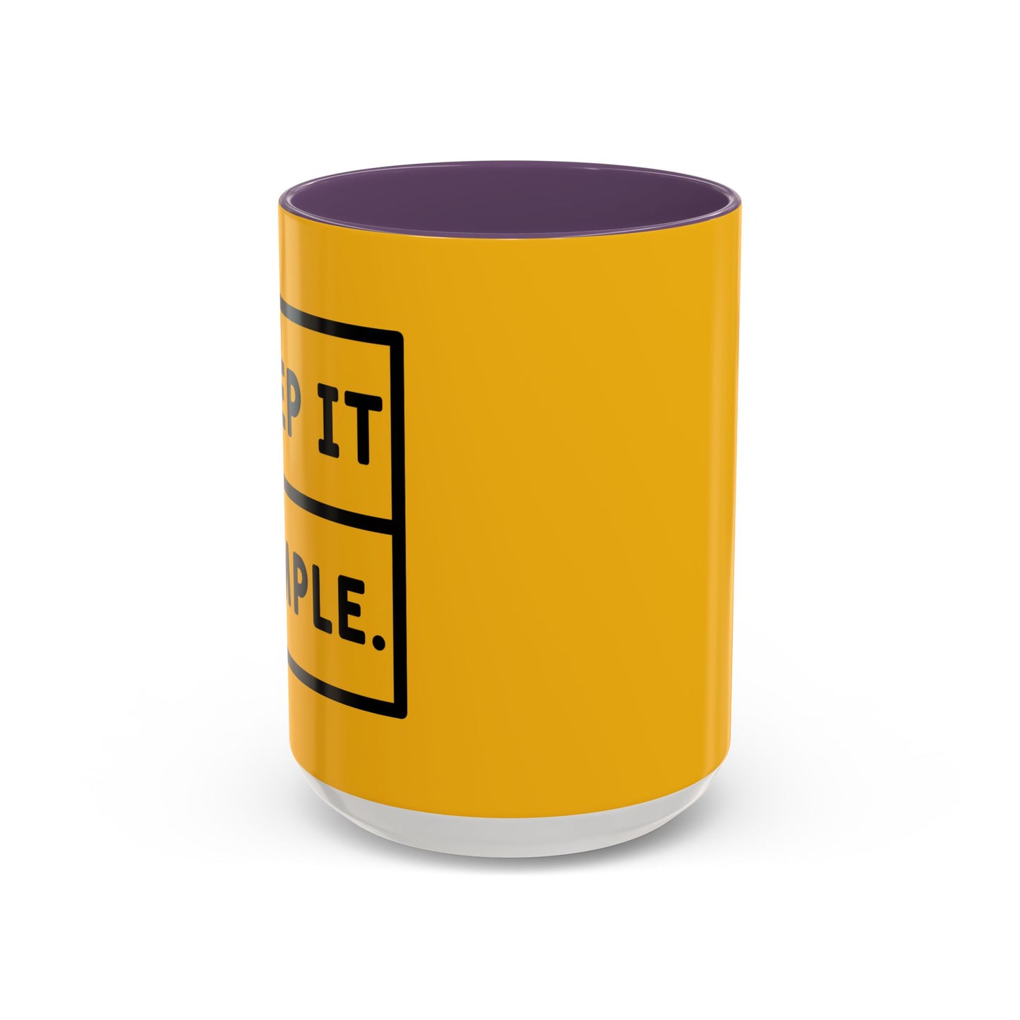 Keep It Simple Accent Coffee Mug (11, 15oz)