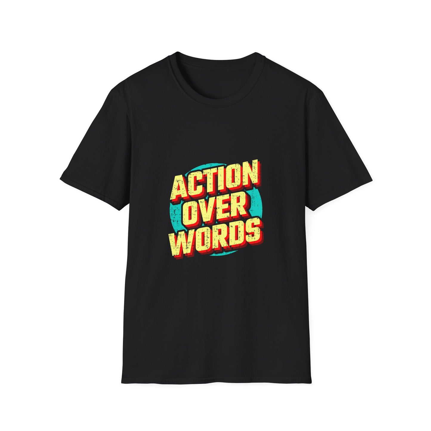 Action Over Words Unisex Softstyle T-Shirt
