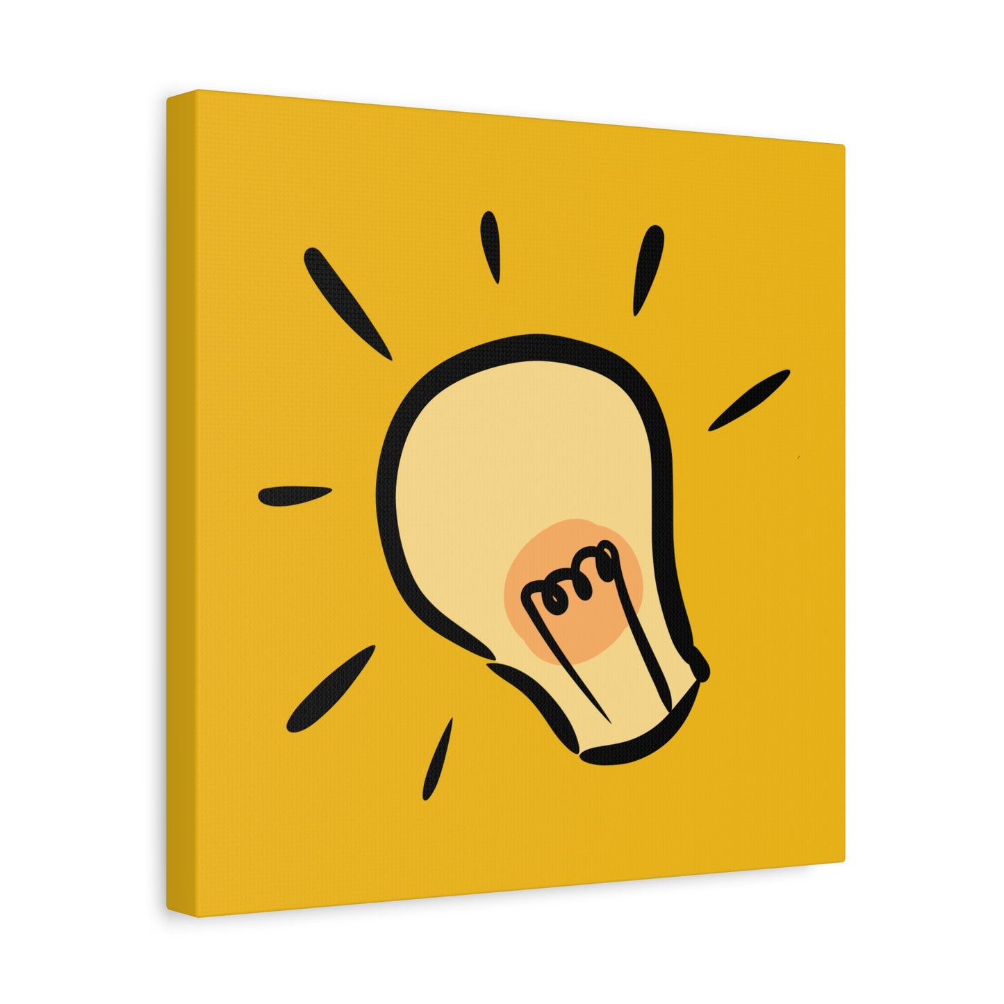 Inspire Idea Bulb Matte Canvas, Stretched, 1.25"