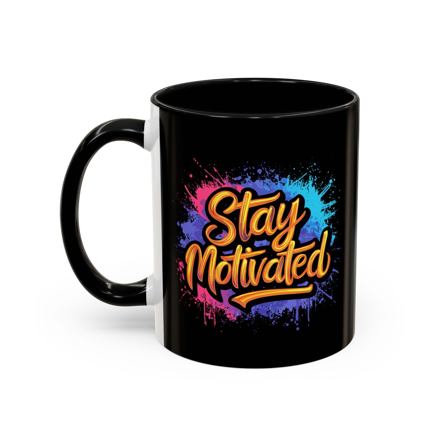 Stay Motivated Accent Coffee Mug (11, 15oz)