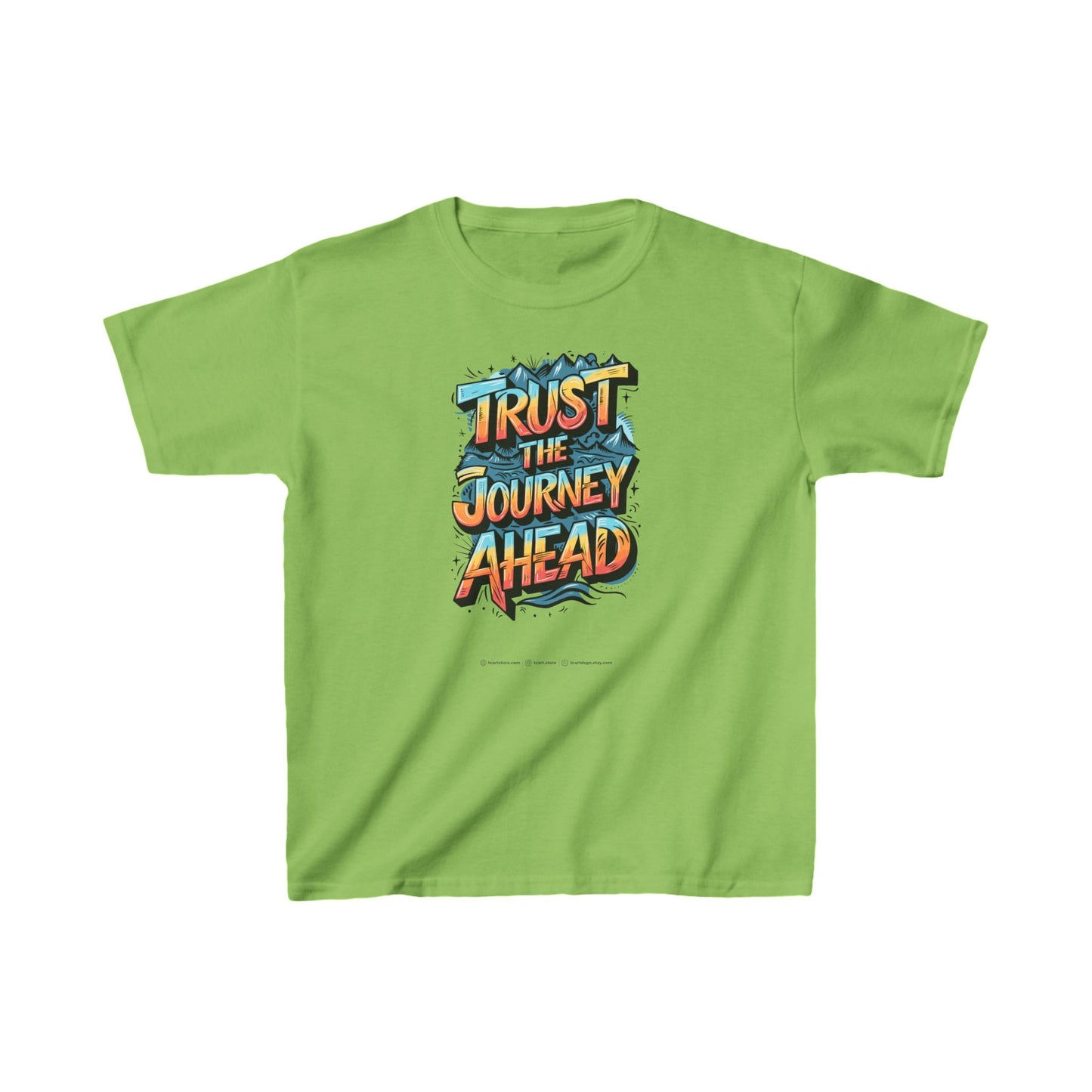 Trust The Journey Ahead Kids Heavy Cotton™ Tee