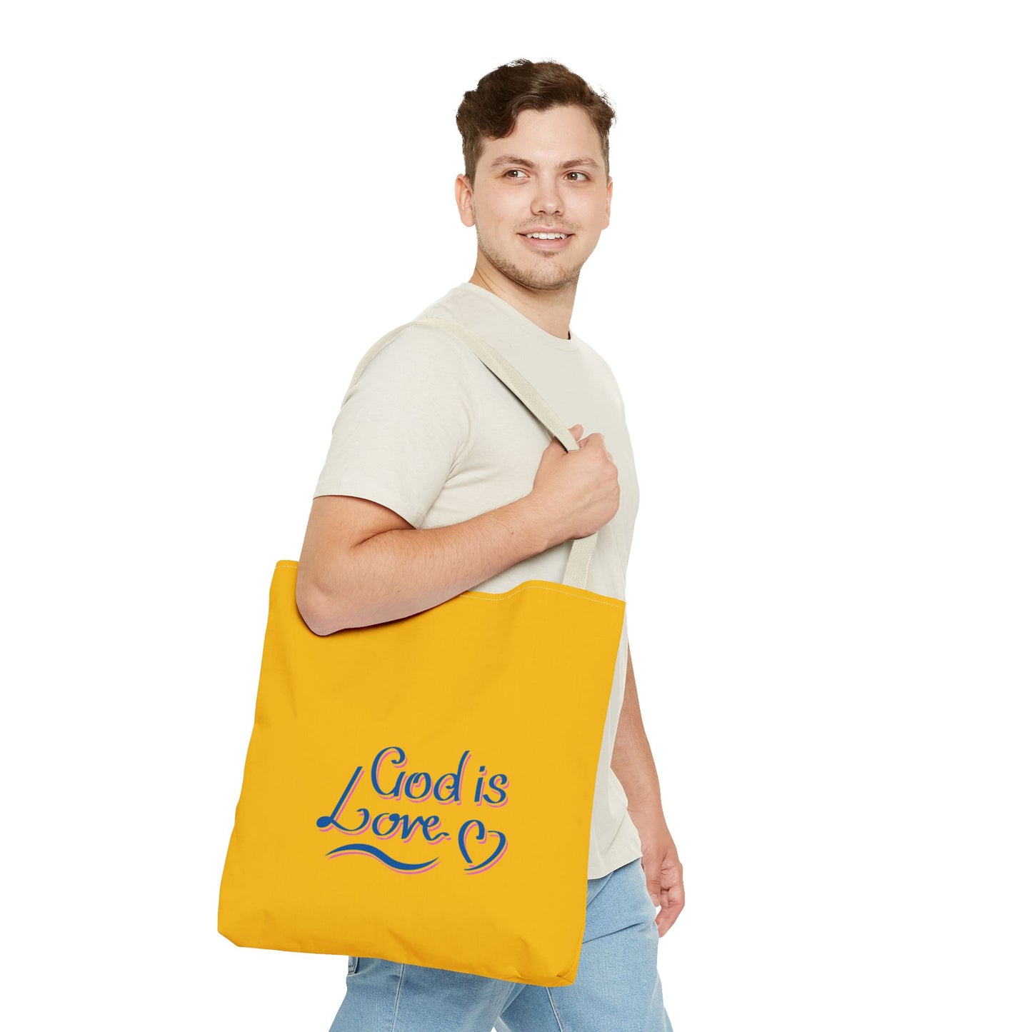 God Is Love Tote Bag (AOP)