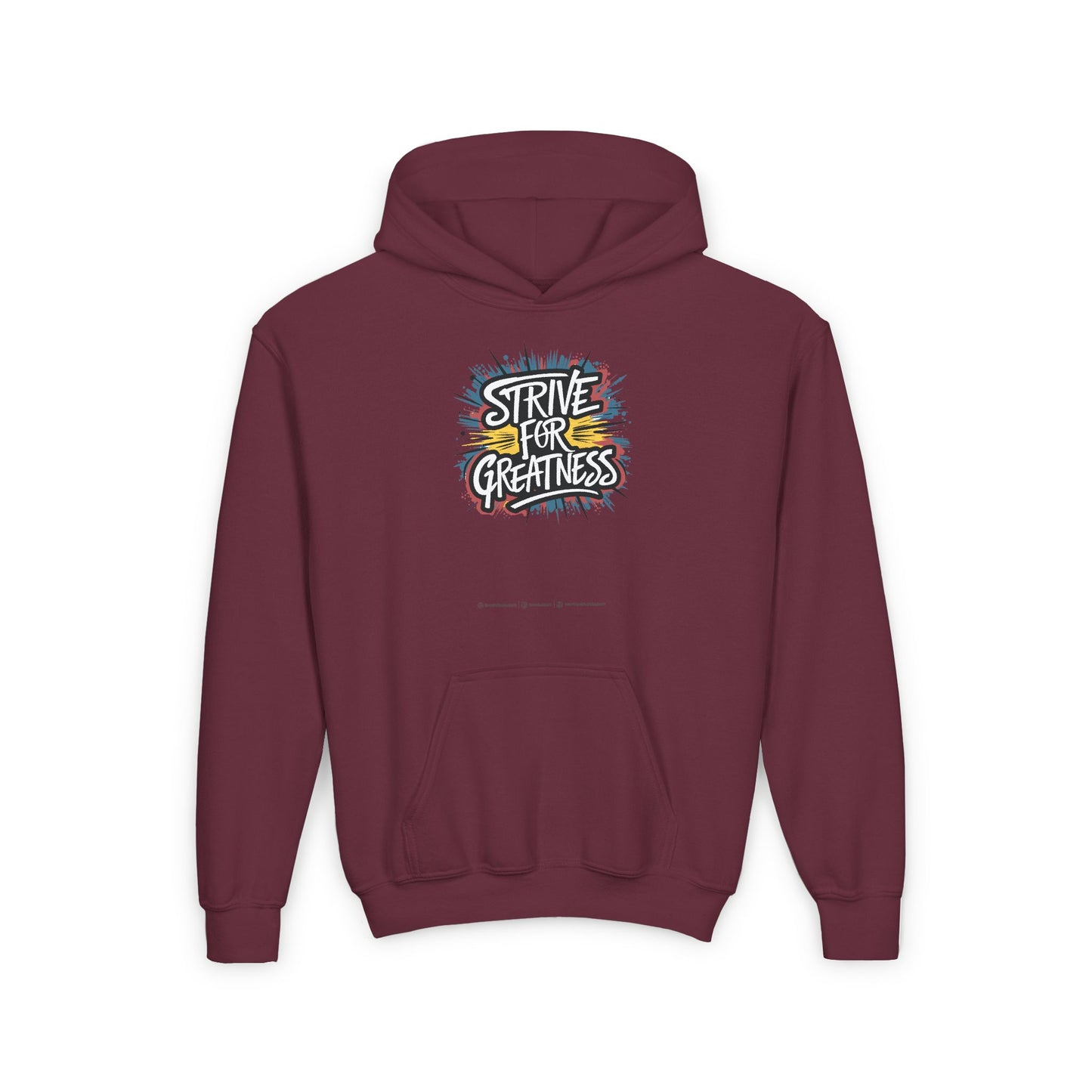 Strive For Greatness Youth Heavy Blend Hooded Sweatshirt