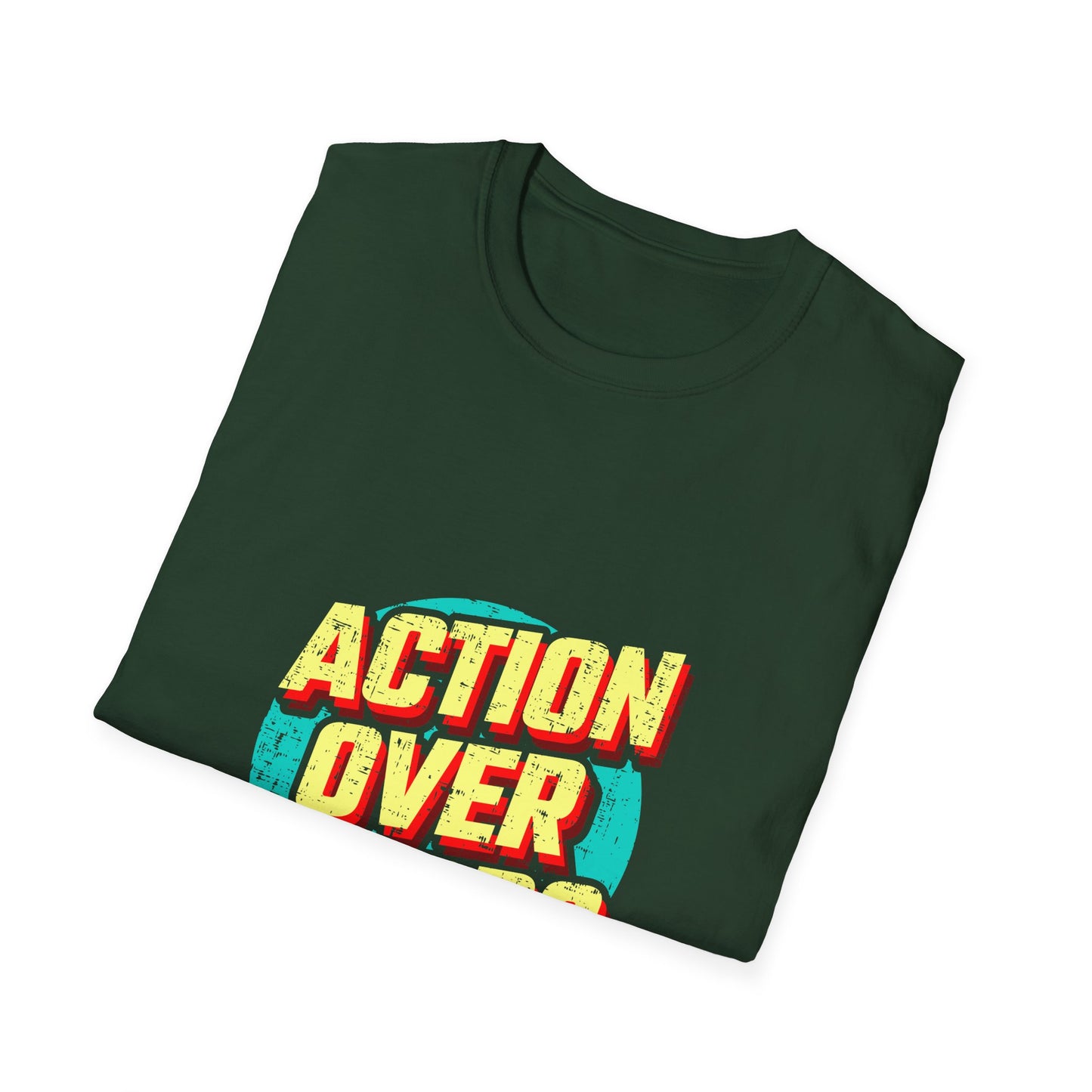 Action Over Words Unisex Softstyle T-Shirt