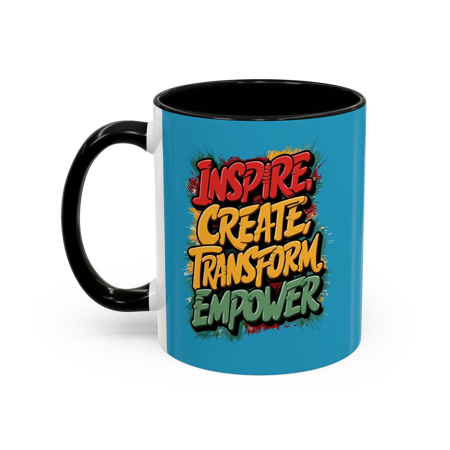 Inspire Create Transform Empower Accent Coffee Mug (11, 15oz)