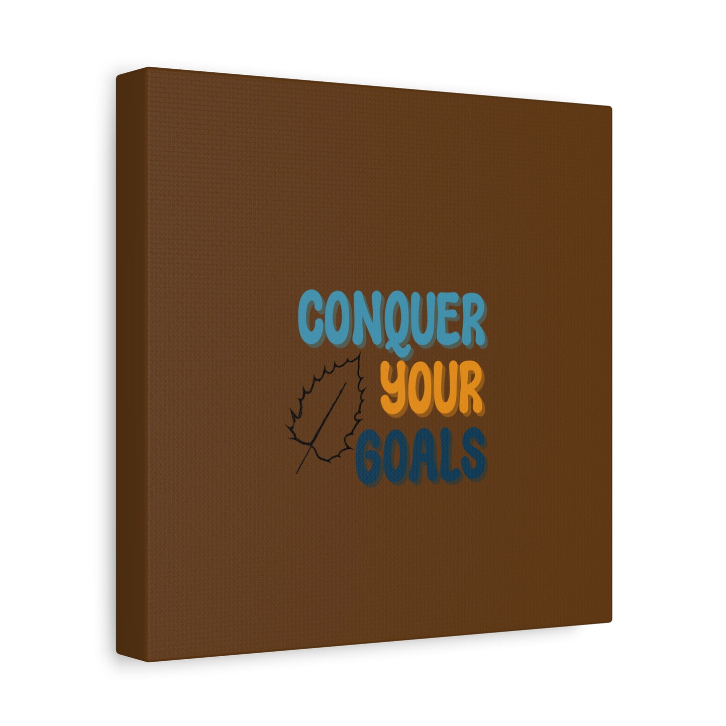 Conquer Your Goals Matte Canvas, Stretched, 1.25"