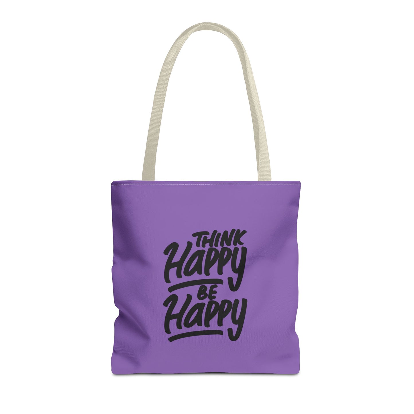 Think Happy Be Happy Tote Bag (AOP)