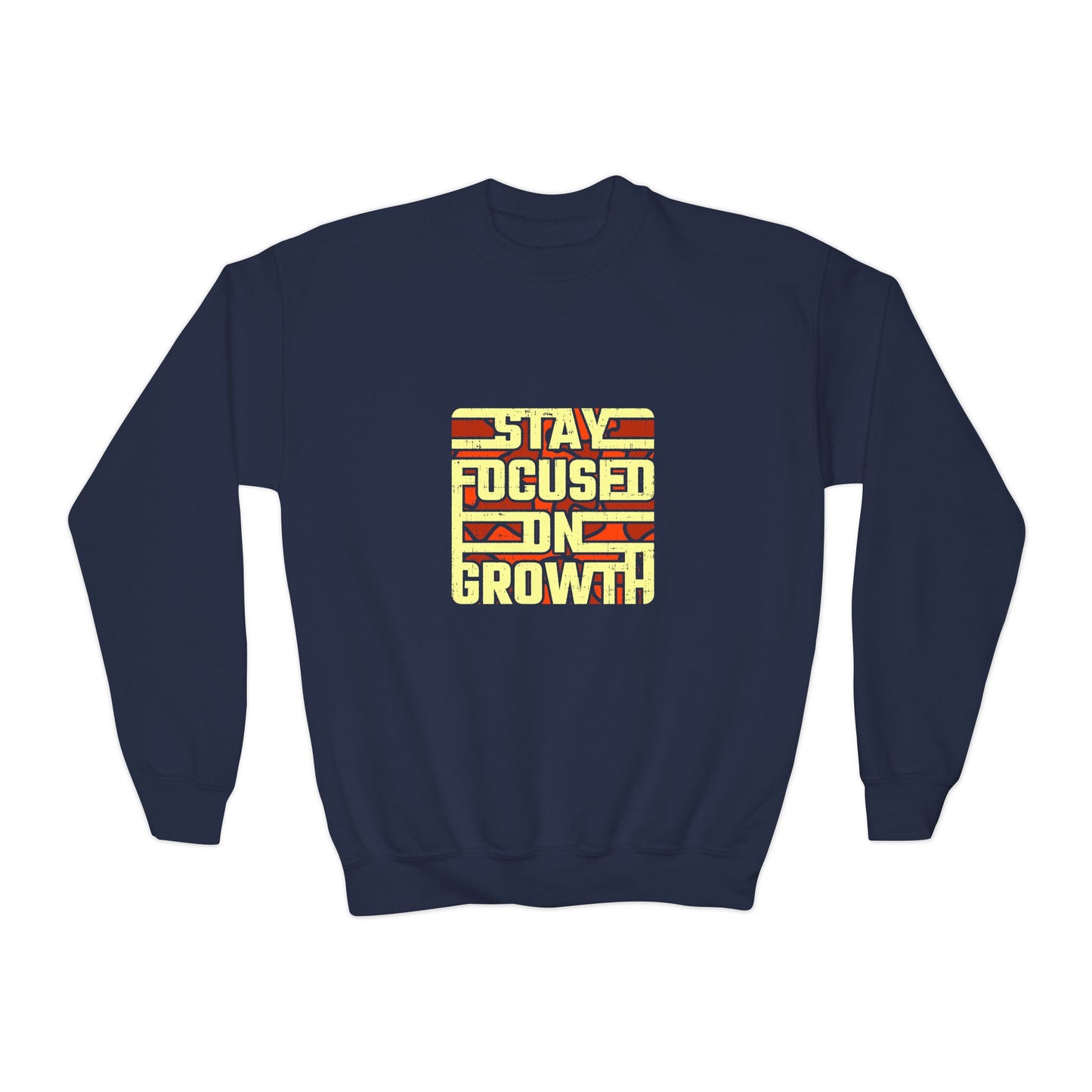 Stay Focused On Growth Youth Crewneck Sweatshirt
