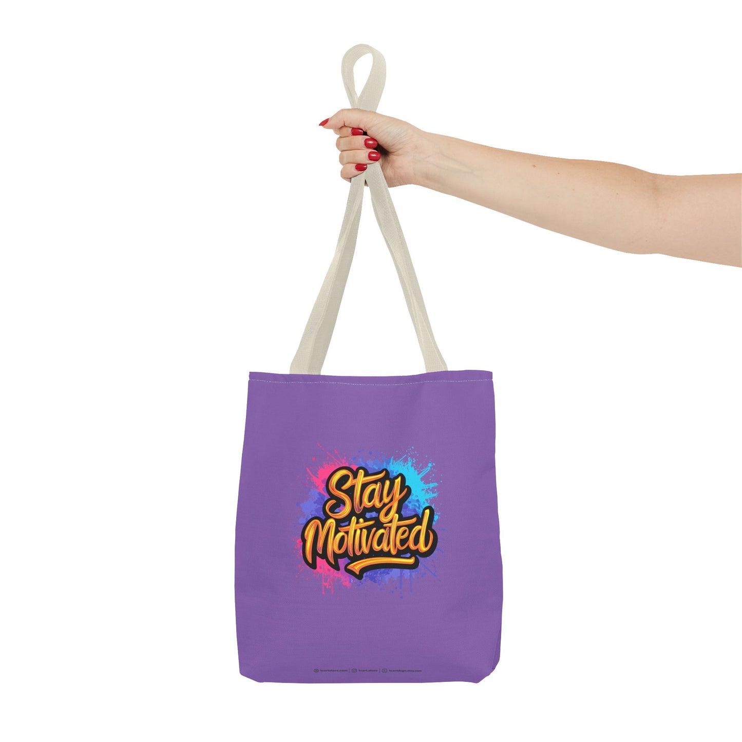 Stay Motivated Tote Bag (AOP)