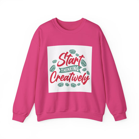 Start Thinking Unisex Heavy Blend™ Crewneck Sweatshirt