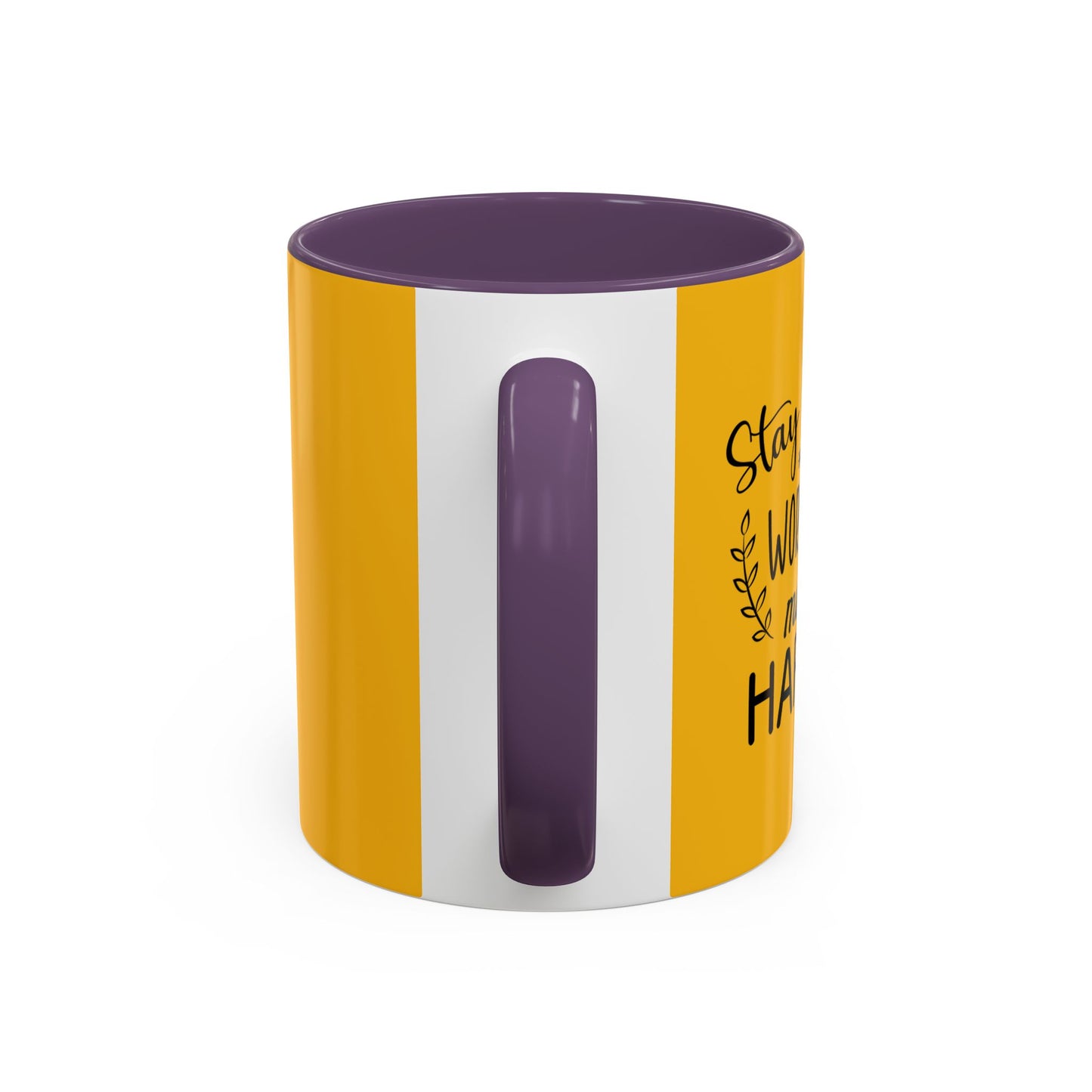 Stay Positive Work Hard Make It Happen Accent Coffee Mug (11, 15oz)