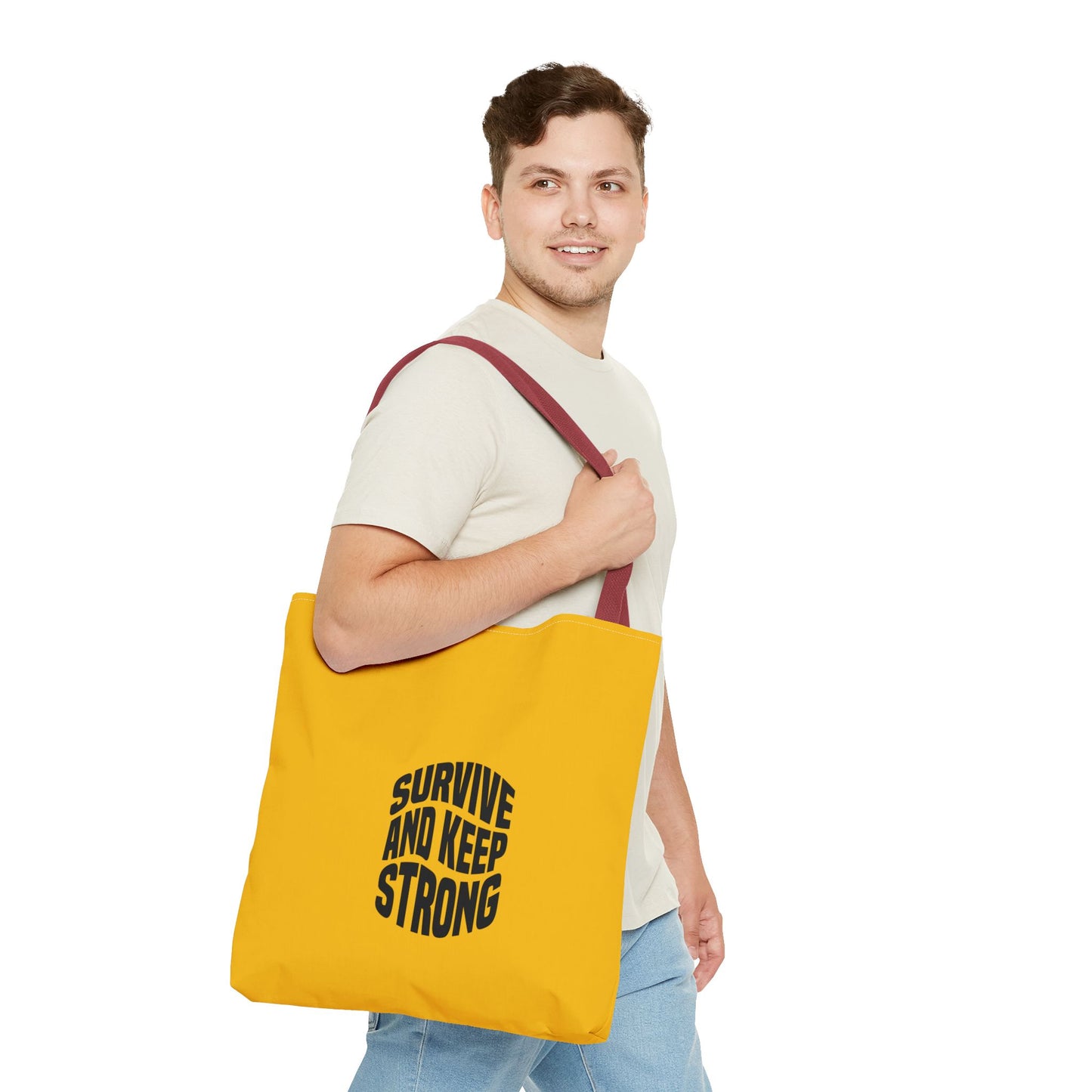 Survive And Keep Strong Tote Bag (AOP)