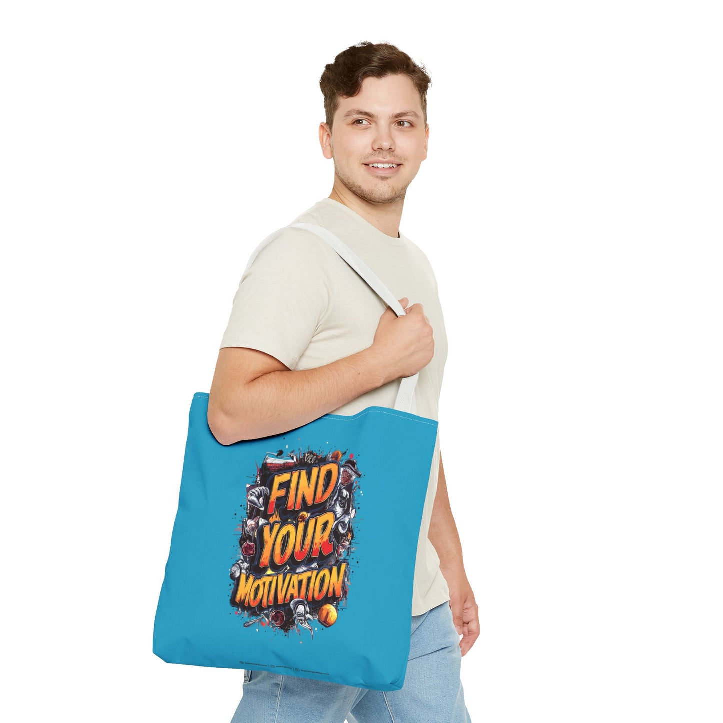 Find Your Motivation Tote Bag (AOP)