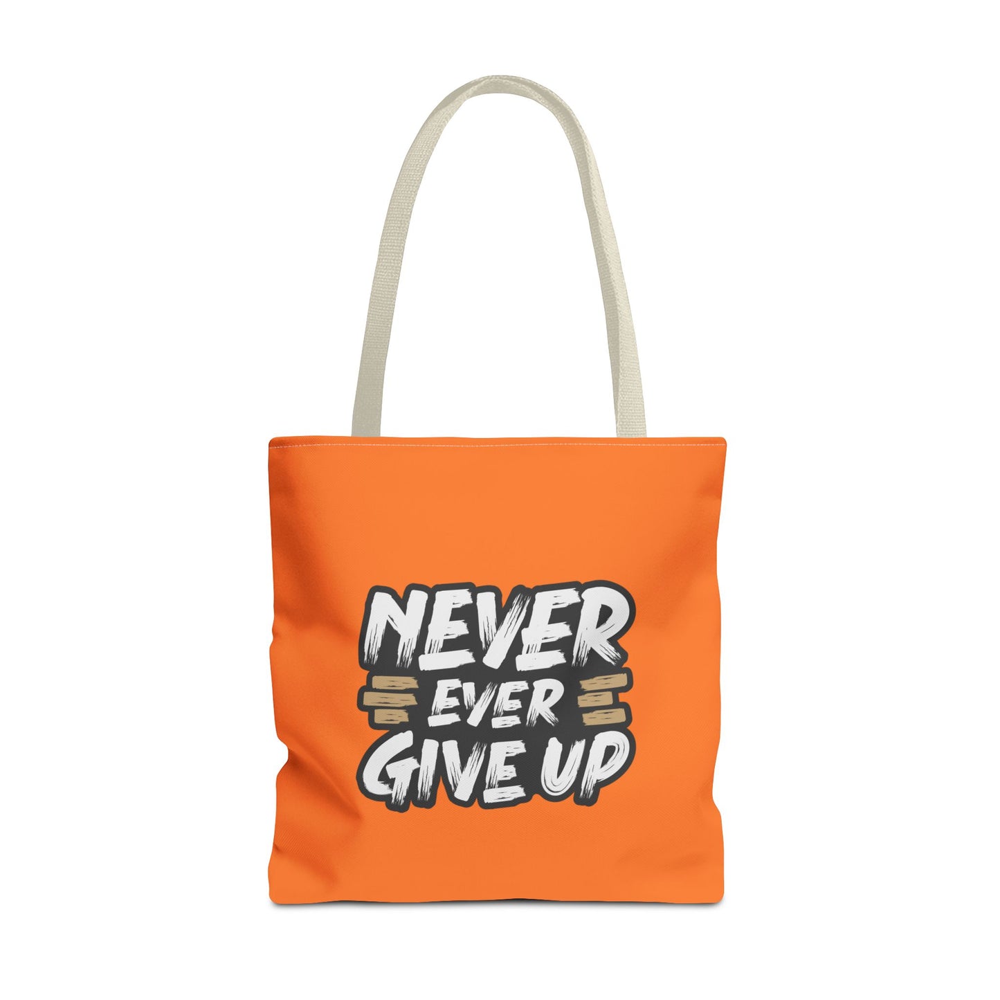 Never Give Up Tote Bag (AOP)