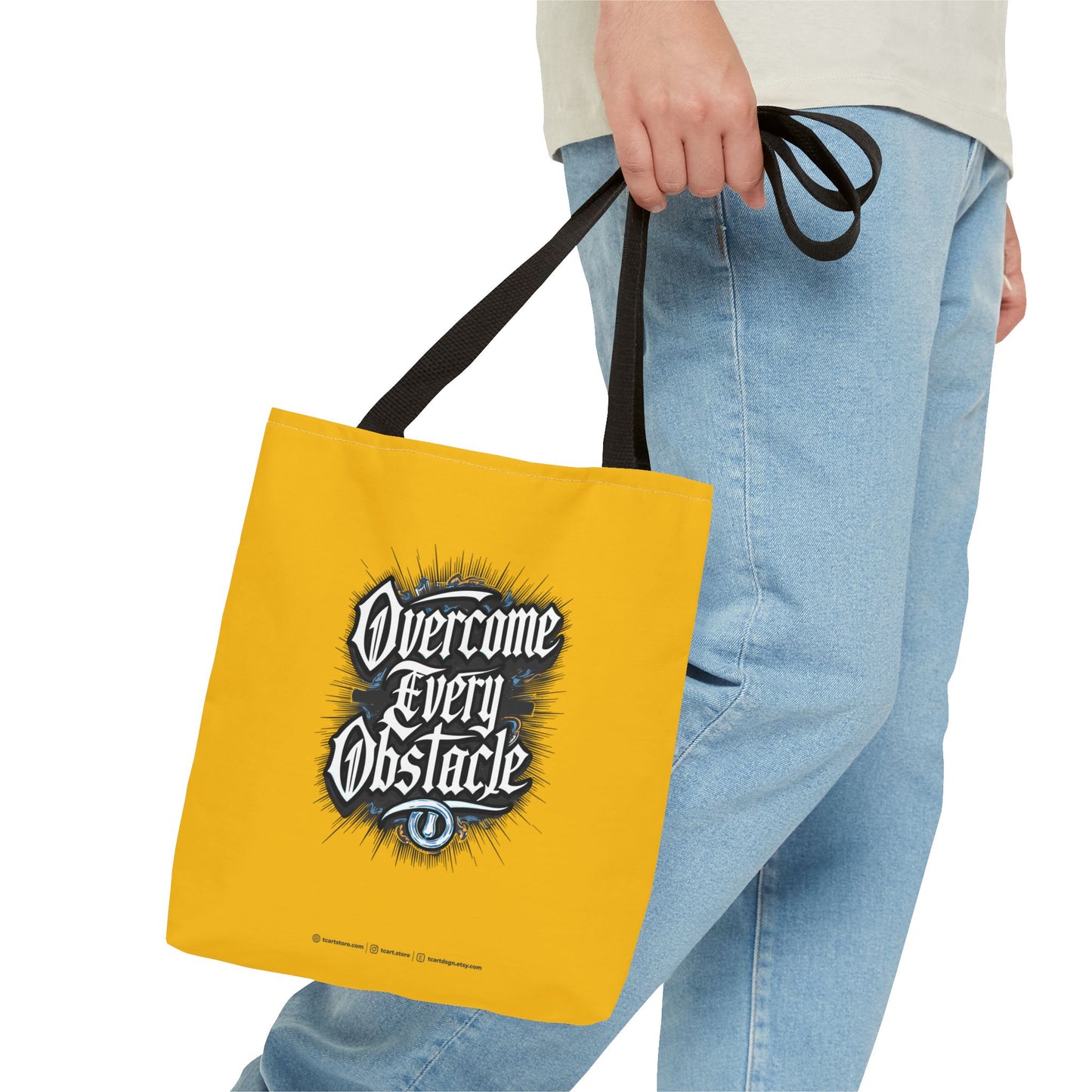 Overcome Every Obstacle Tote Bag (AOP)