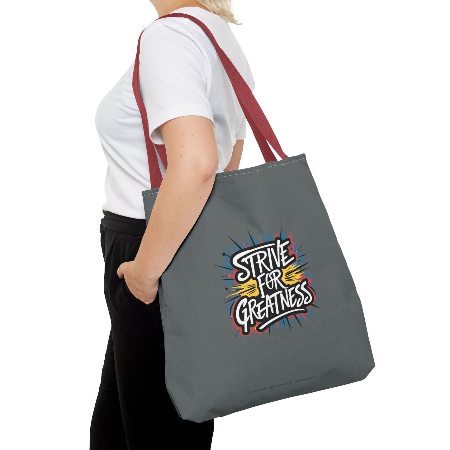 Strive For Greatness Tote Bag (AOP)