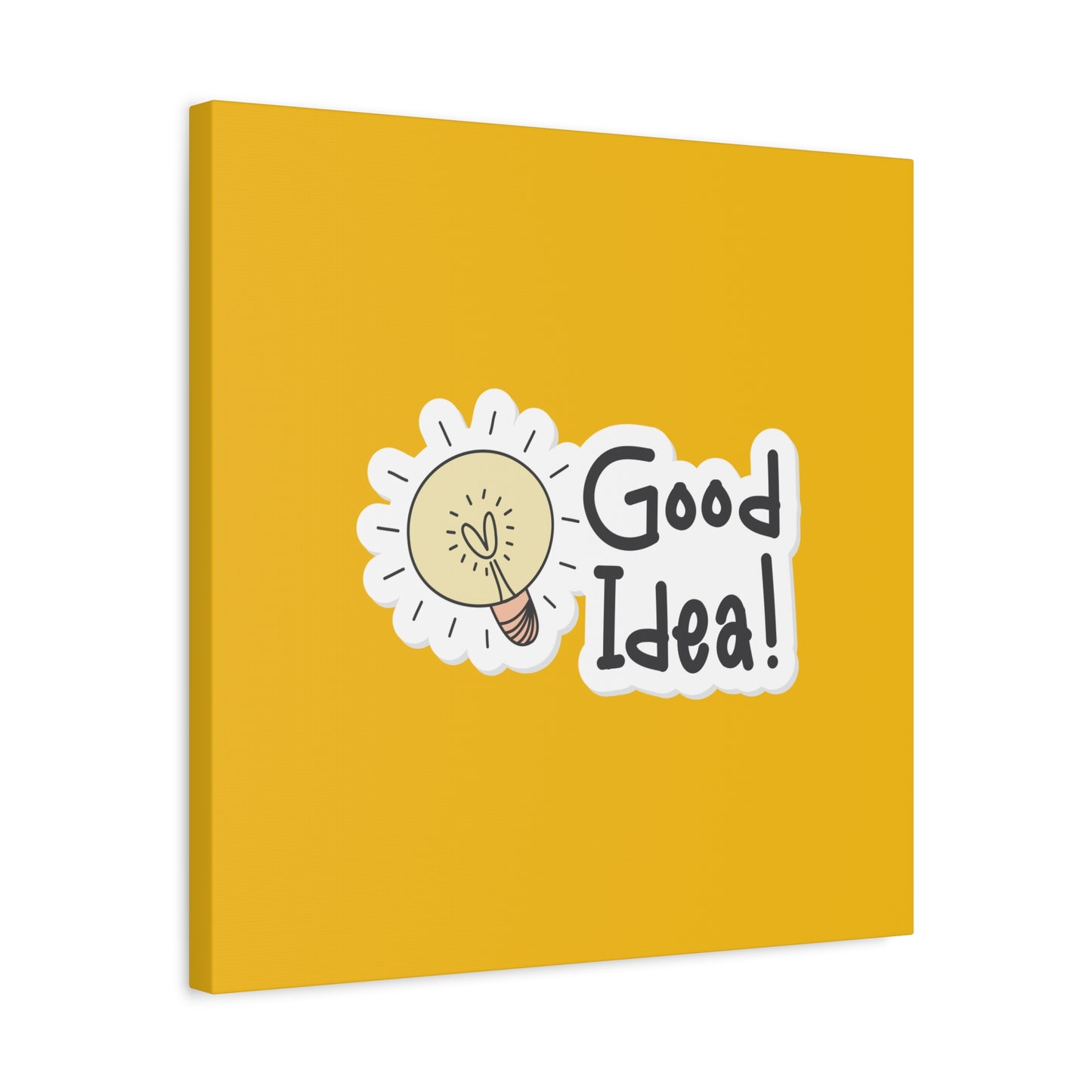 Good Idea Matte Canvas, Stretched, 1.25"