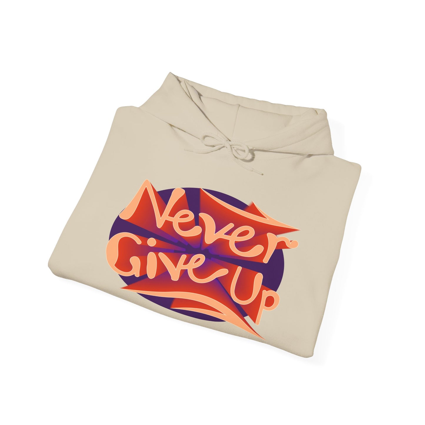 Never Give Up Unisex Heavy Blend™ Hooded Sweatshirt