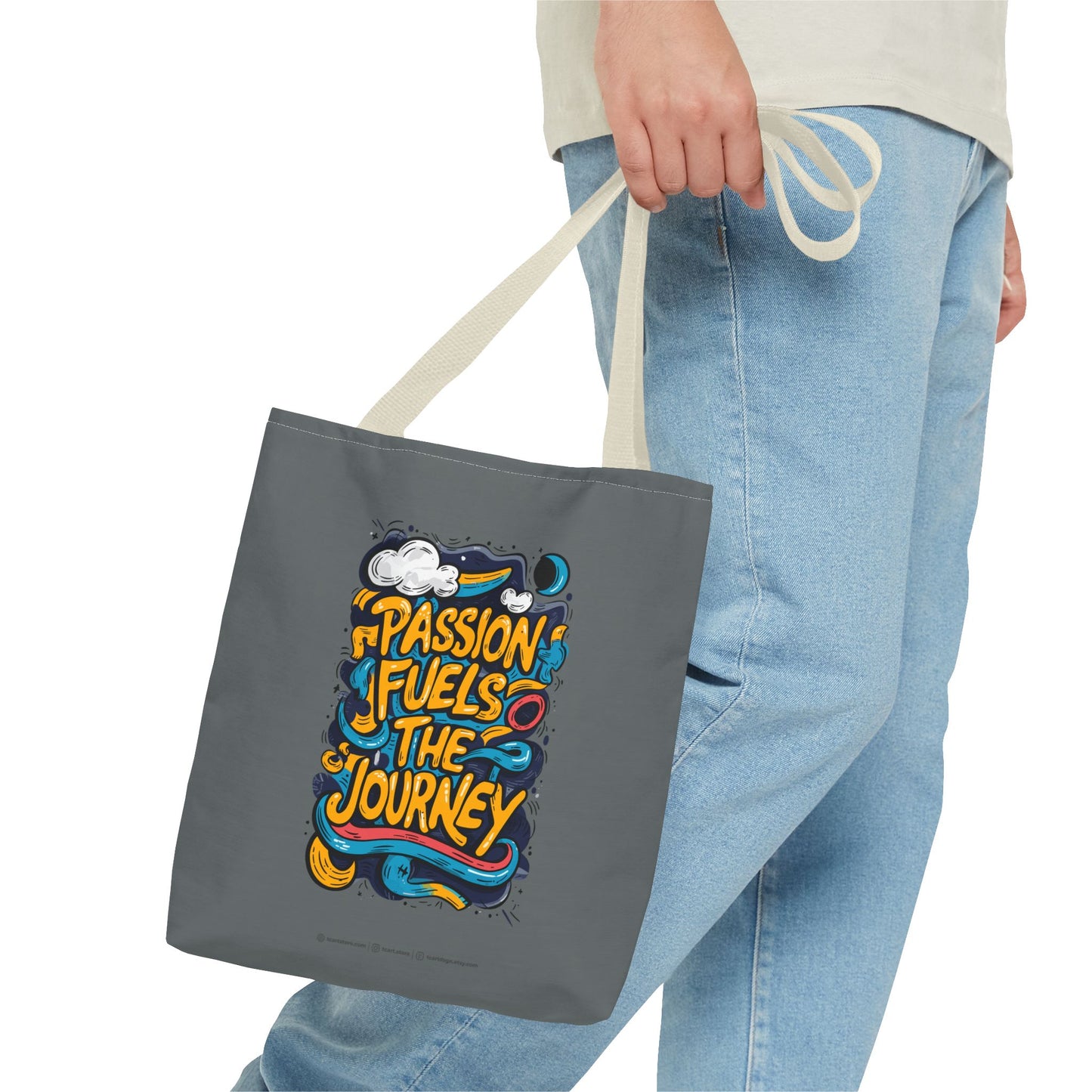 Passion Fuels The Journey Tote Bag (AOP)