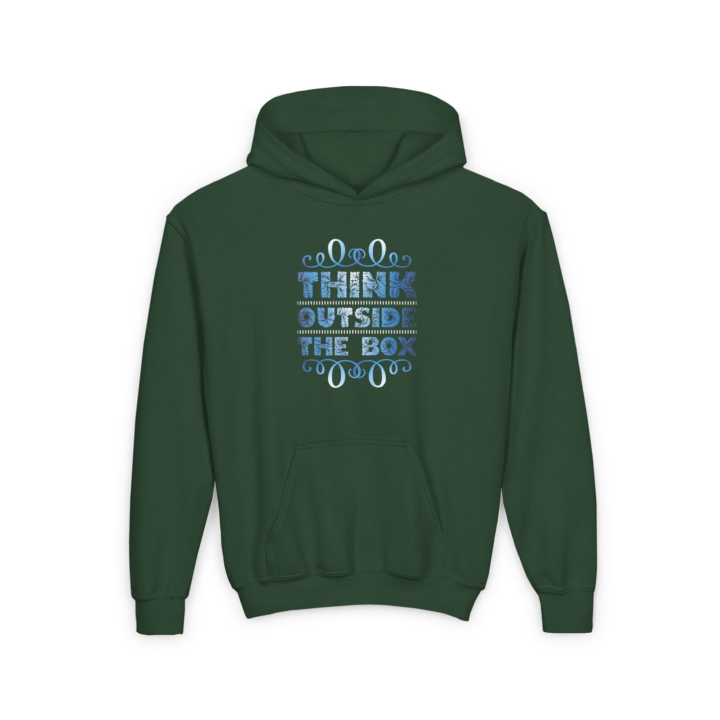 Think Outside The Box Youth Heavy Blend Hooded Sweatshirt
