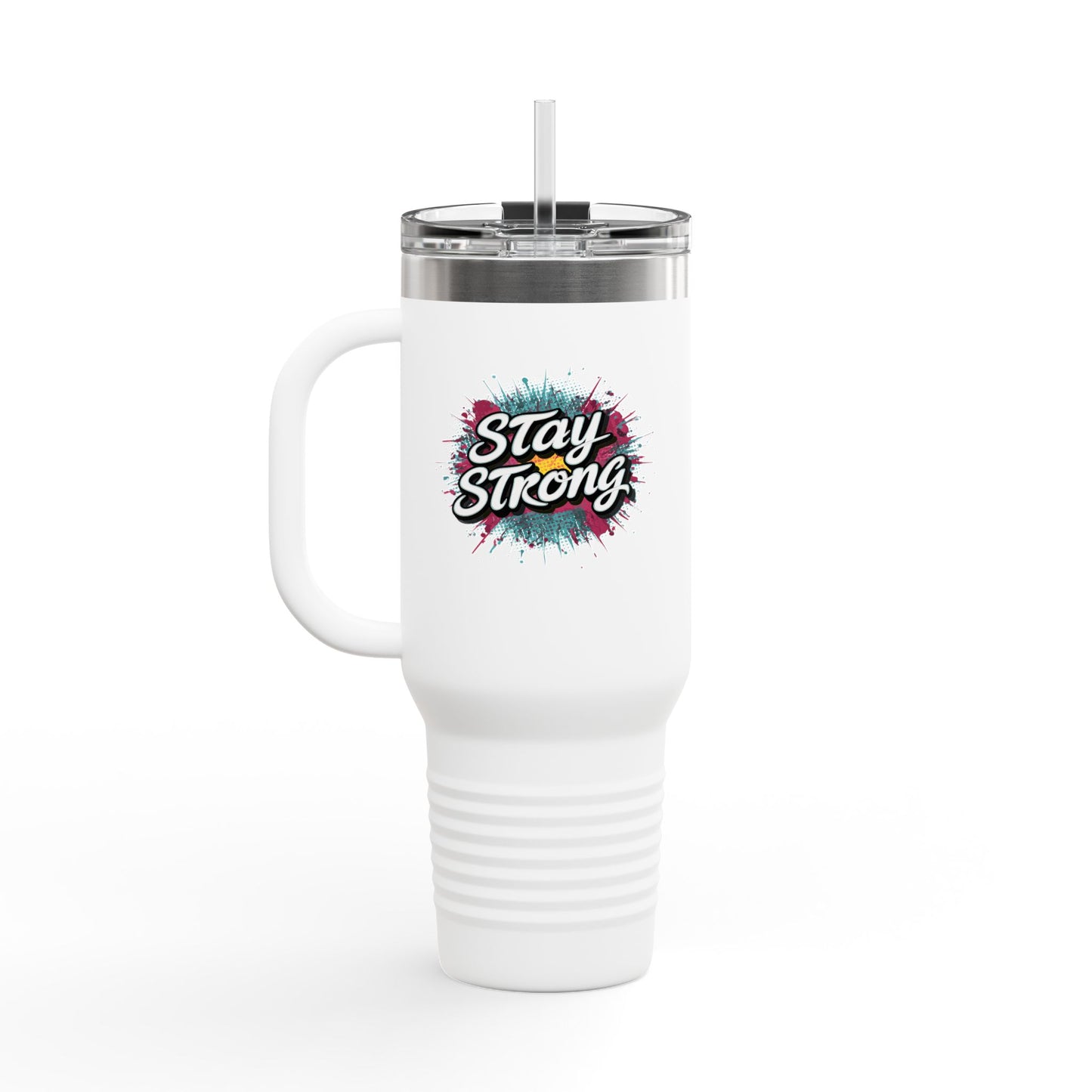 Stay Strong Insulated Travel Mug, 40oz
