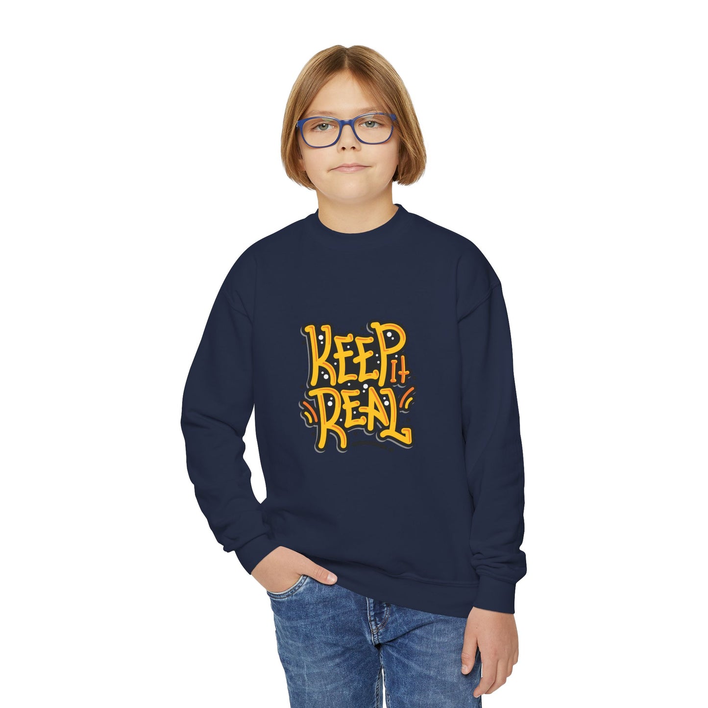Keep It Real Youth Crewneck Sweatshirt
