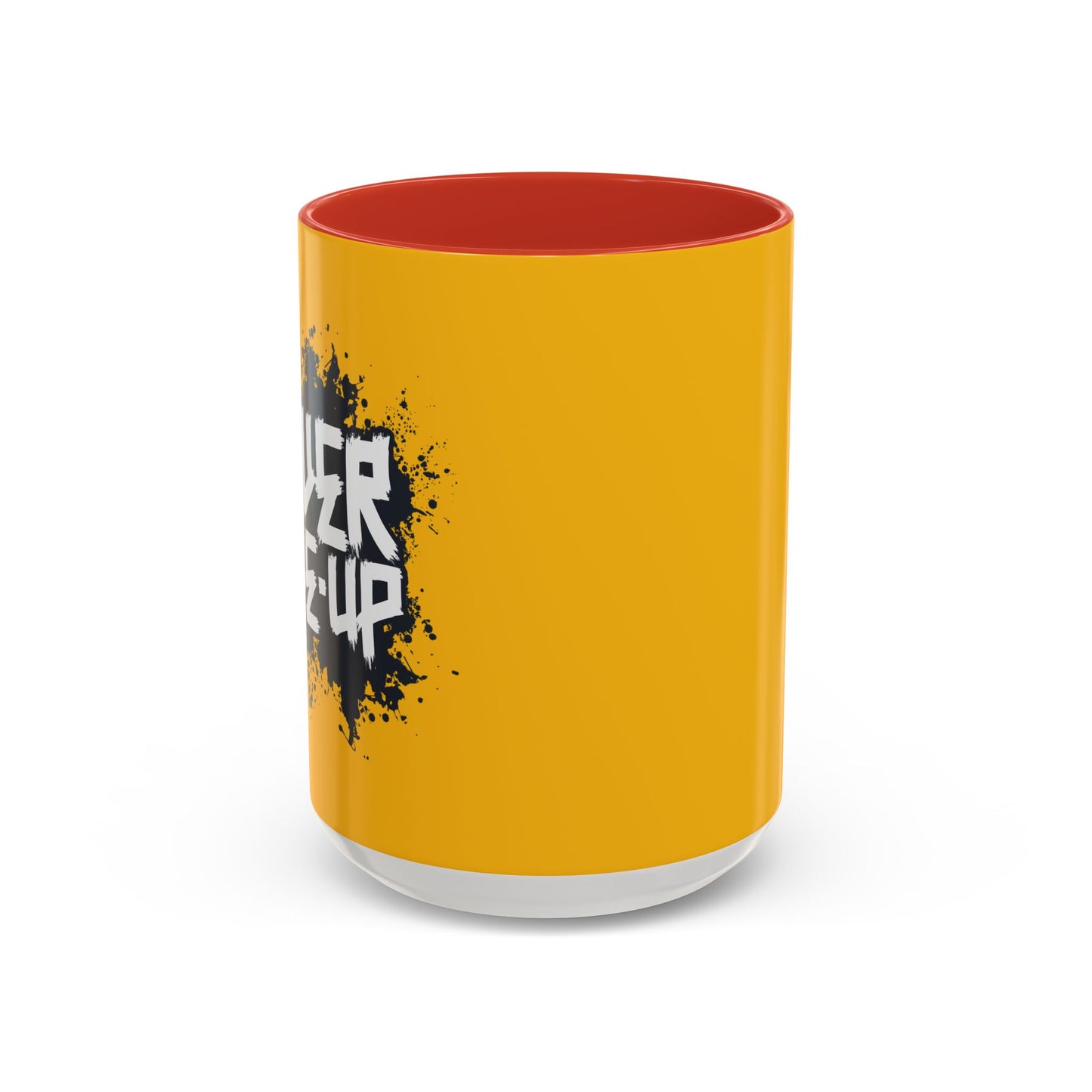 Never Give Up Accent Coffee Mug (11, 15oz)