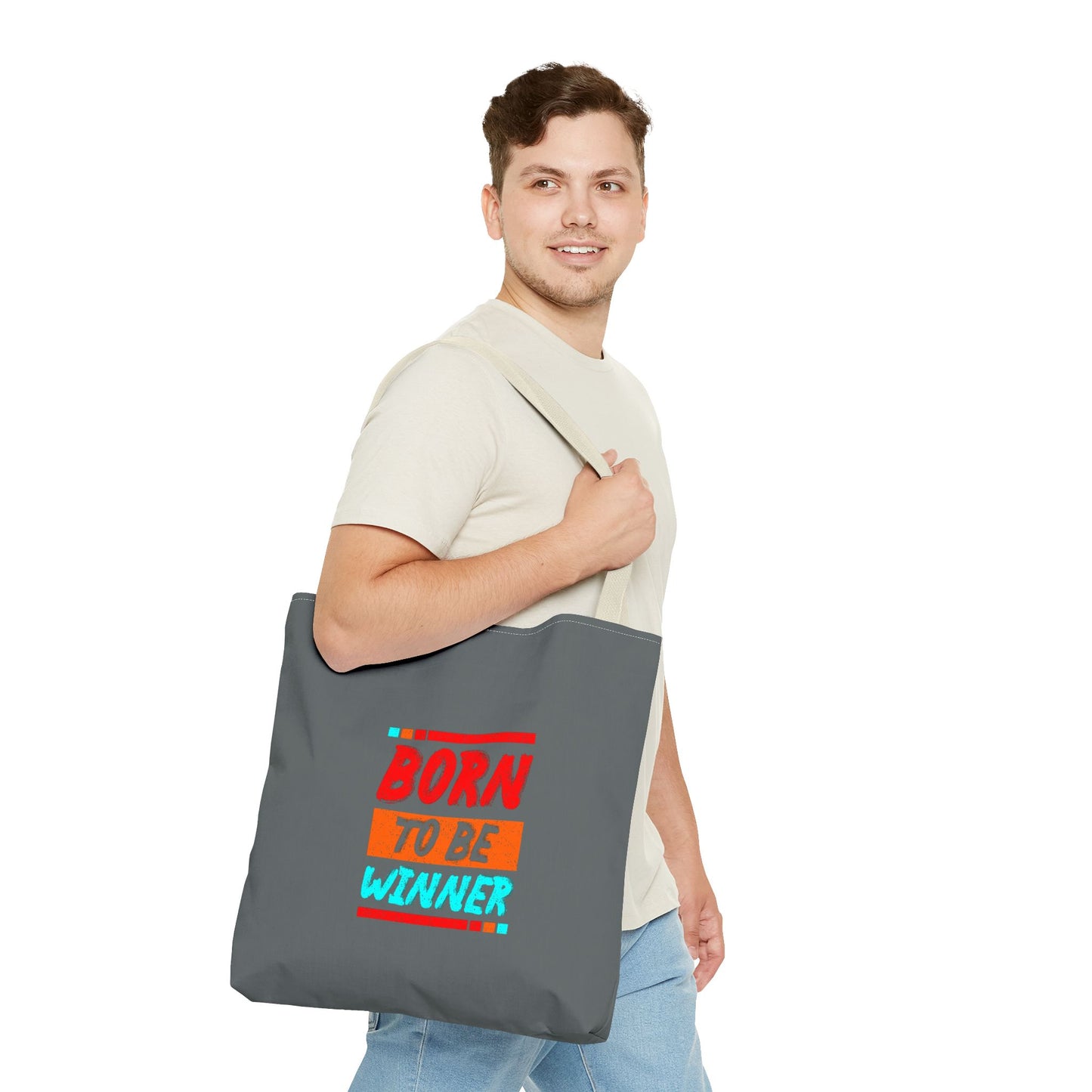 Born To Be Winner Tote Bag (AOP)