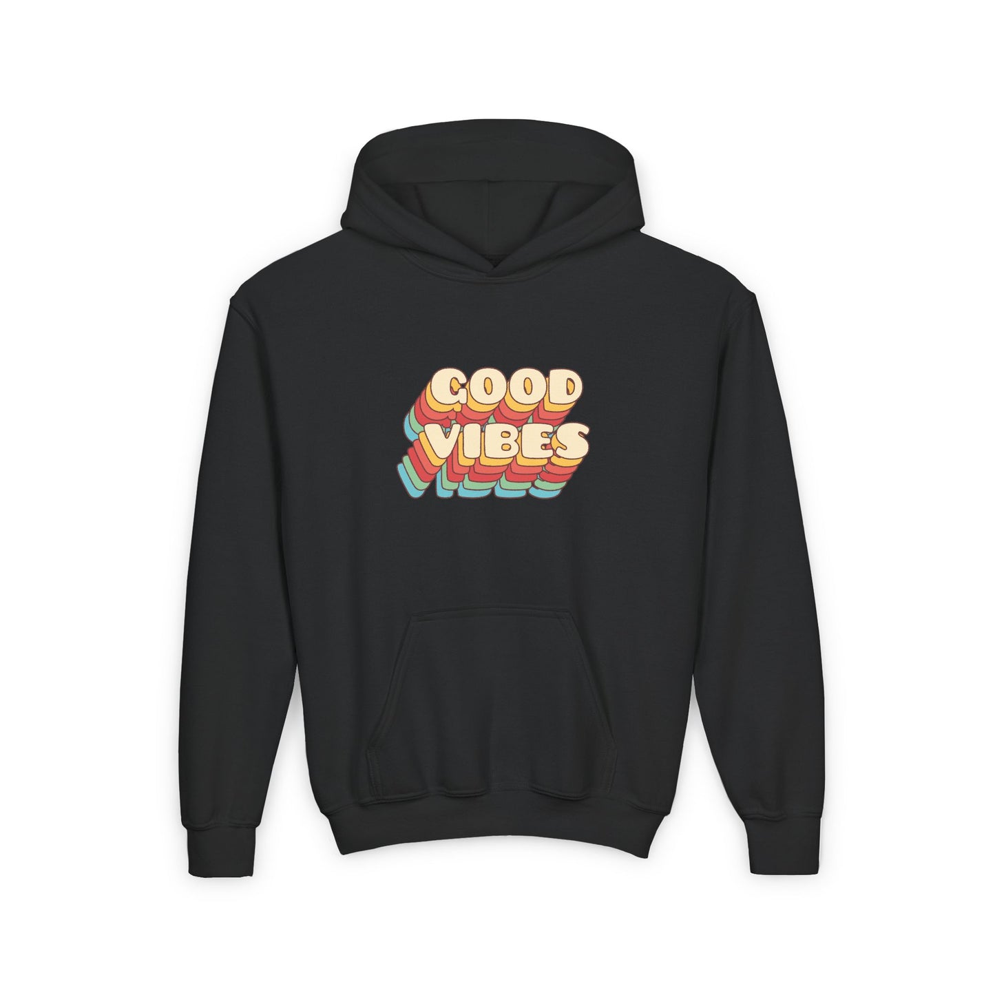 Good Vibes Youth Heavy Blend Hooded Sweatshirt