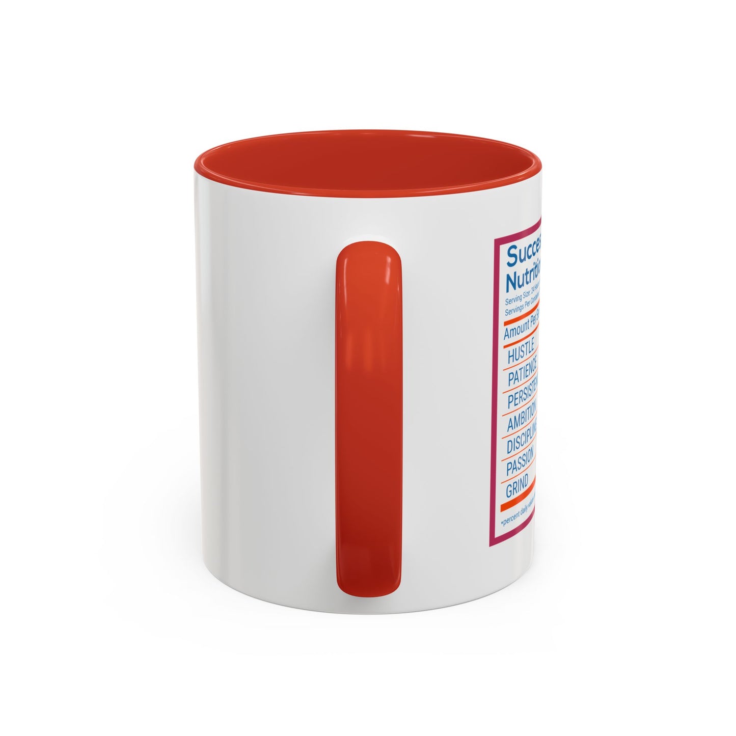 Success Nutrition Facts Accent Coffee Mug (11, 15oz)