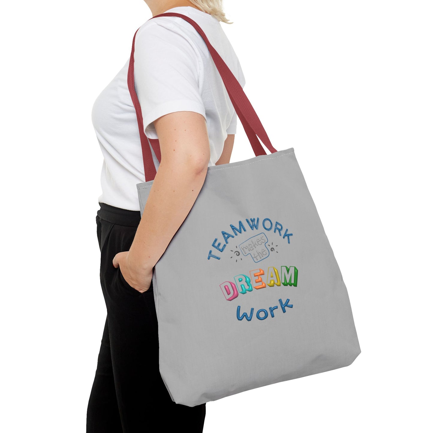 Team Work Makes The Dream Work Tote Bag (AOP)
