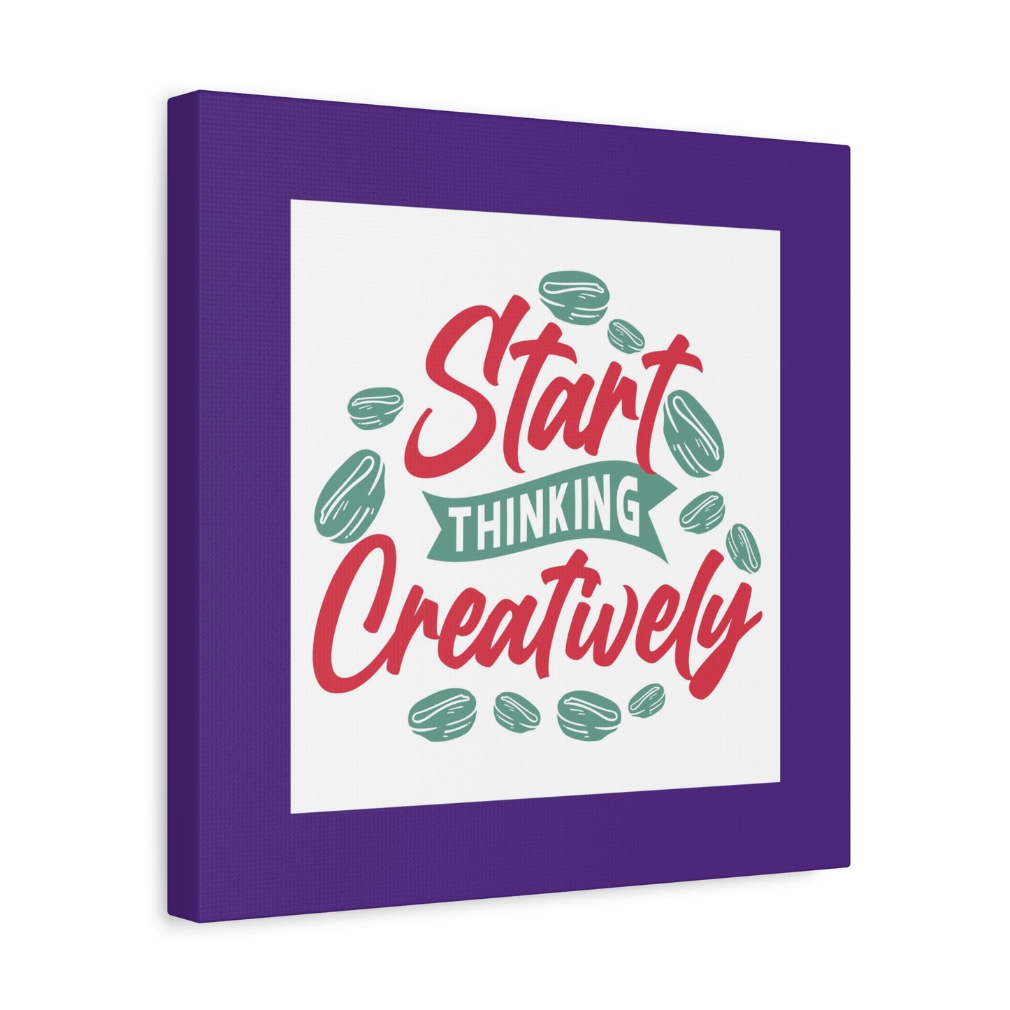 Start Thinking Matte Canvas, Stretched, 1.25"
