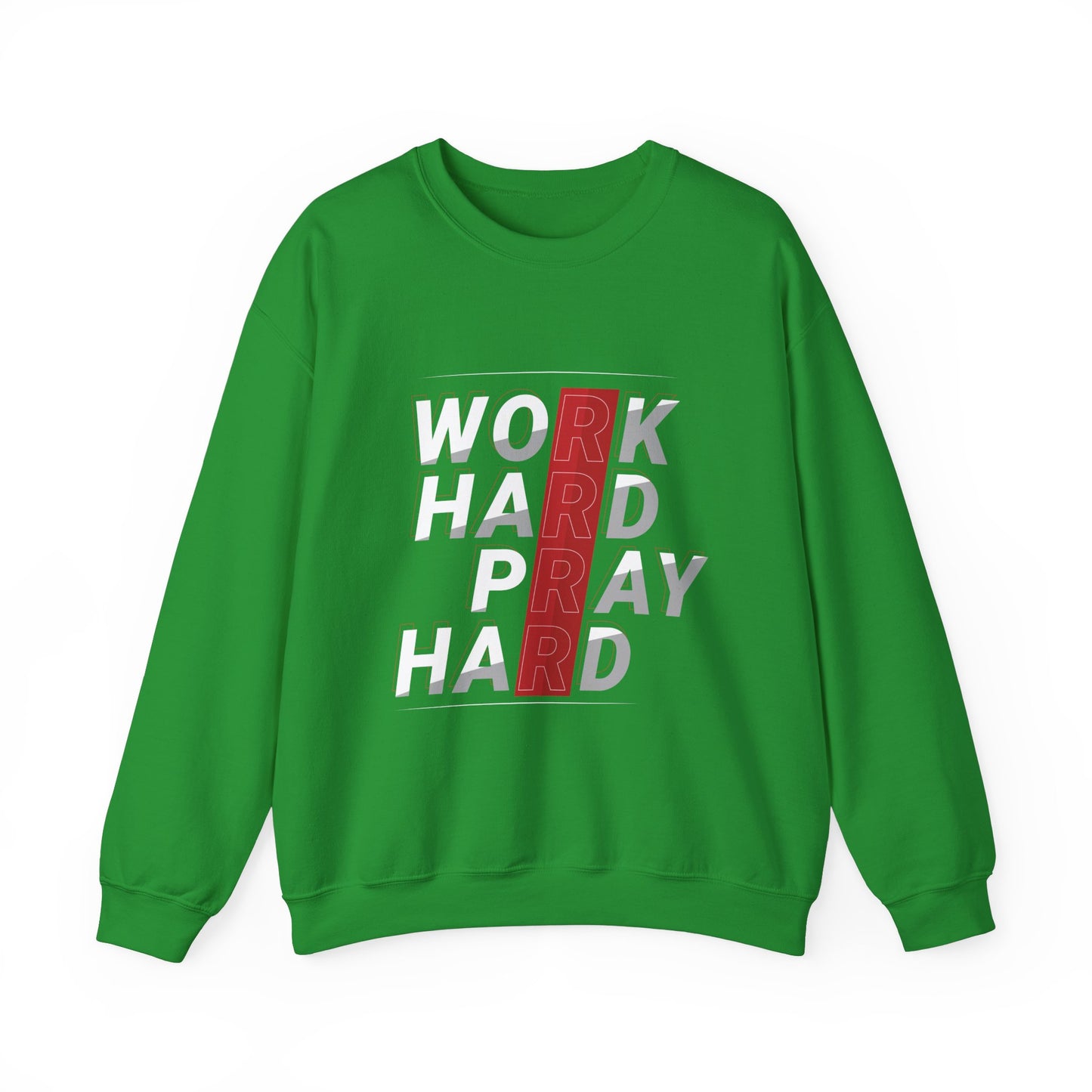 Work Hard Pray Hard Unisex Heavy Blend™ Crewneck Sweatshirt