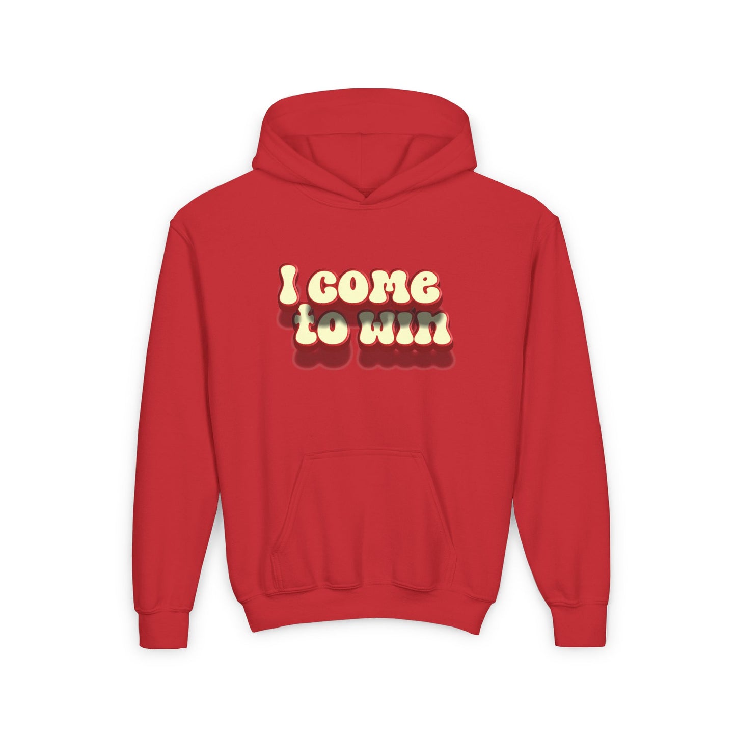 I Come To Win Youth Heavy Blend Hooded Sweatshirt