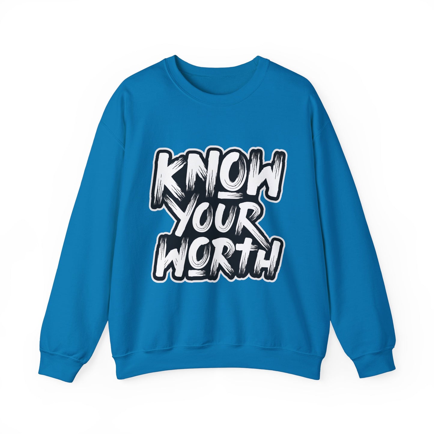 Know Your Worth Unisex Heavy Blend™ Crewneck Sweatshirt