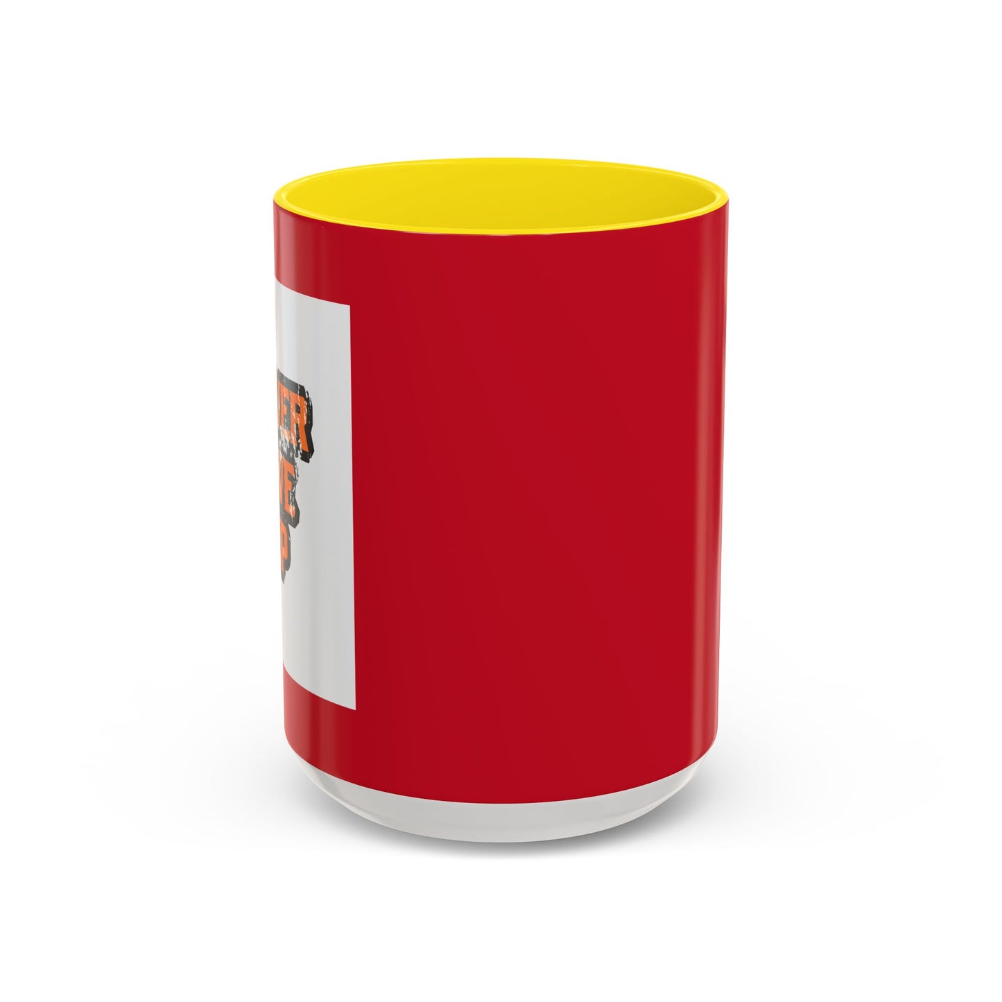 Never Give Up Accent Coffee Mug (11, 15oz)