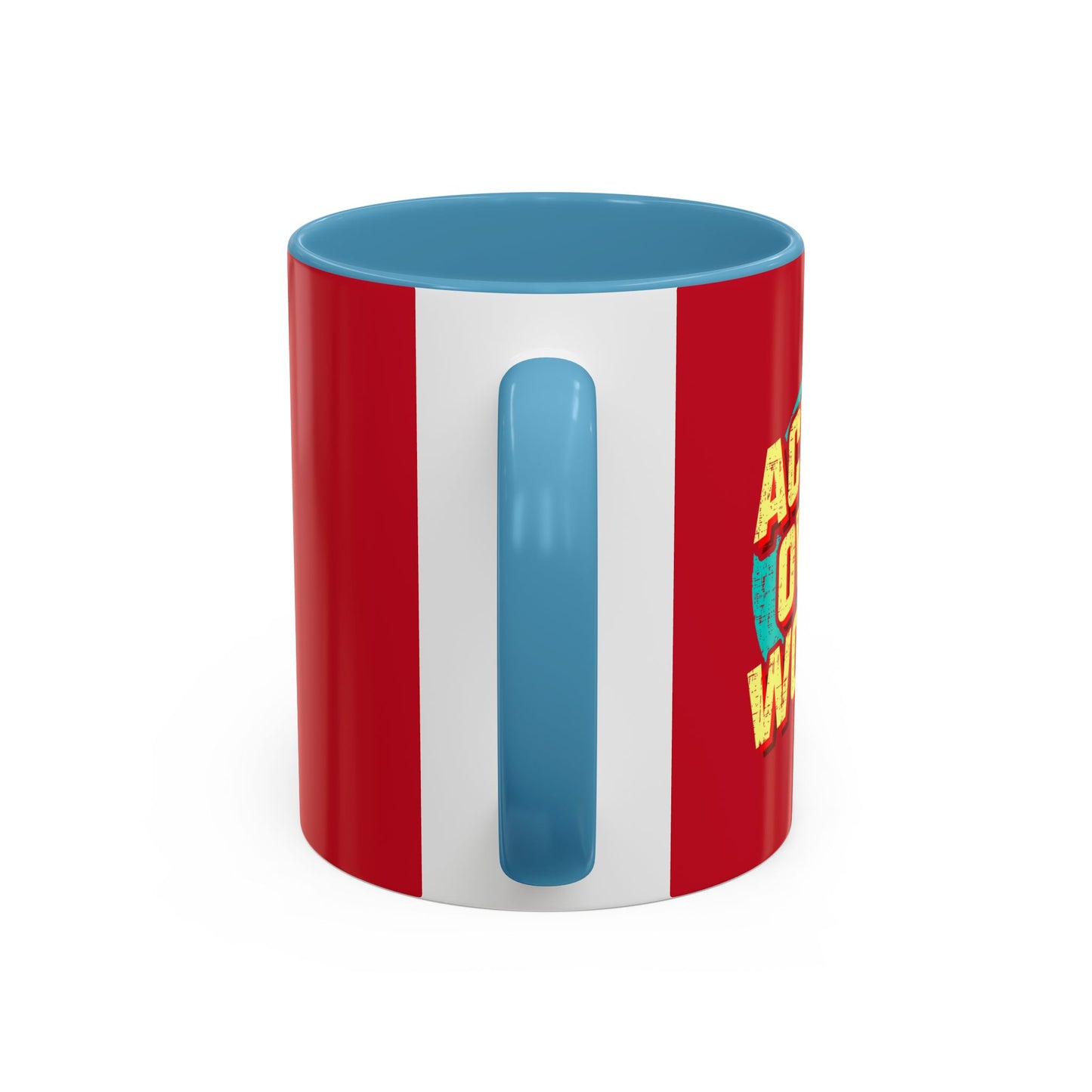 Action Over Words Accent Coffee Mug (11, 15oz)