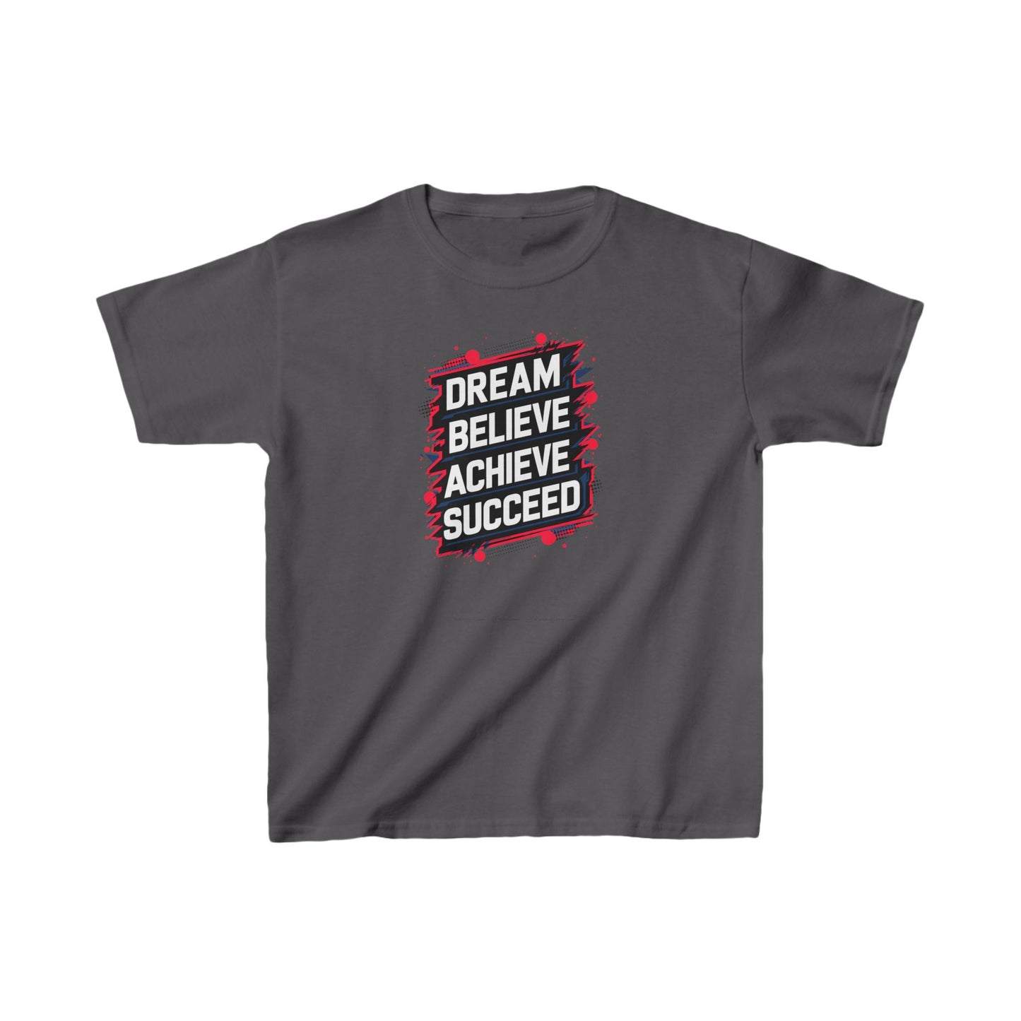 Dream Velieve Achieve Succeed Kids Heavy Cotton™ Tee