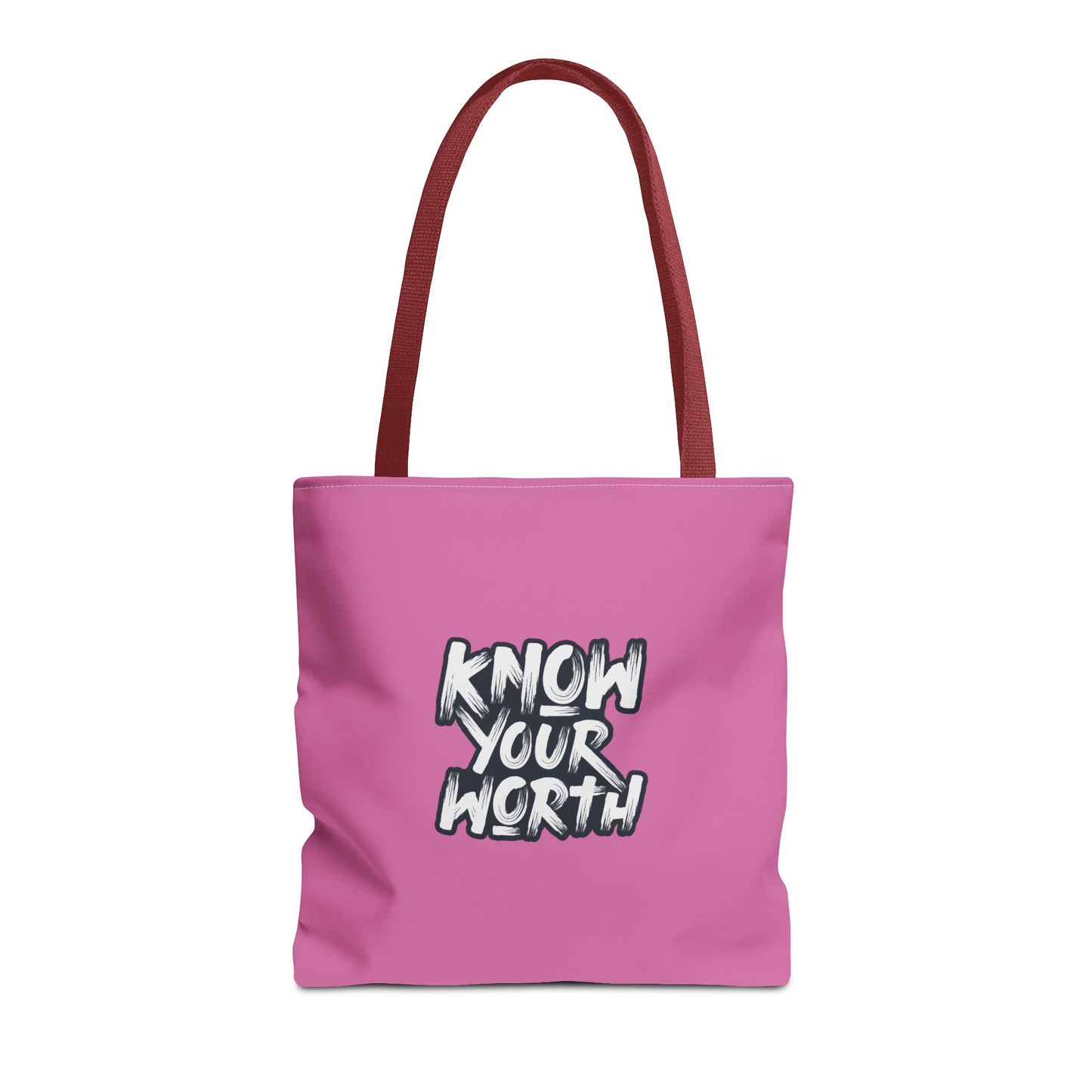 Know Your Worth Tote Bag (AOP)