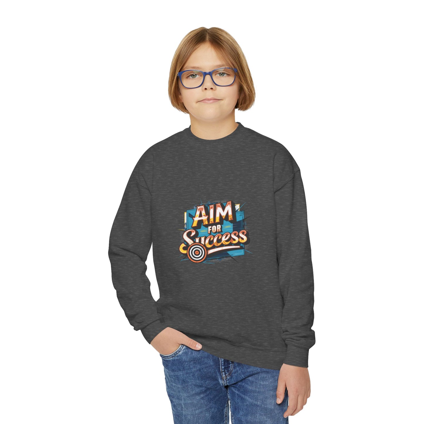 Aim For Success Youth Crewneck Sweatshirt
