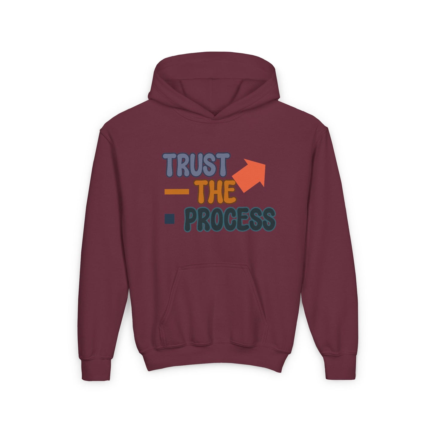 Trust The ProcessTrust The Process Youth Heavy Blend Hooded Sweatshirt