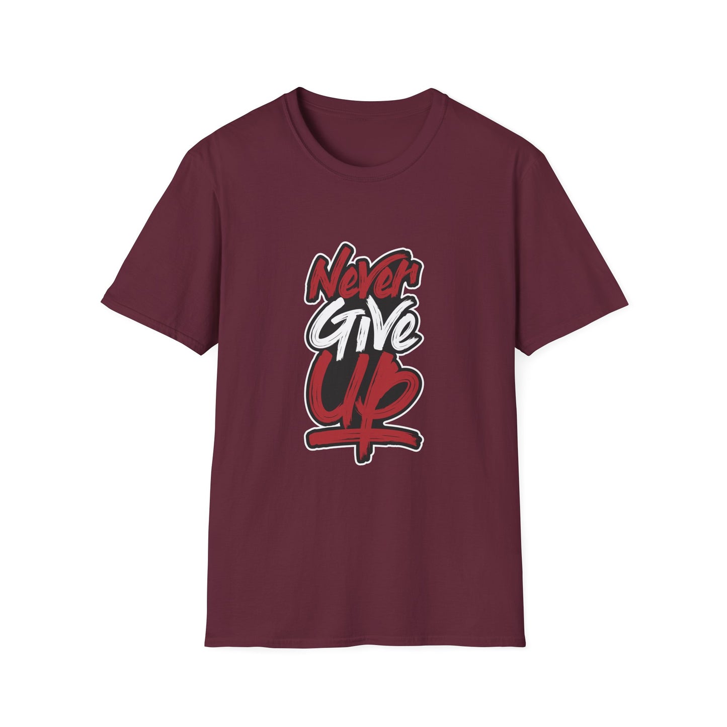 Never Give Up Unisex Softstyle T-Shirt