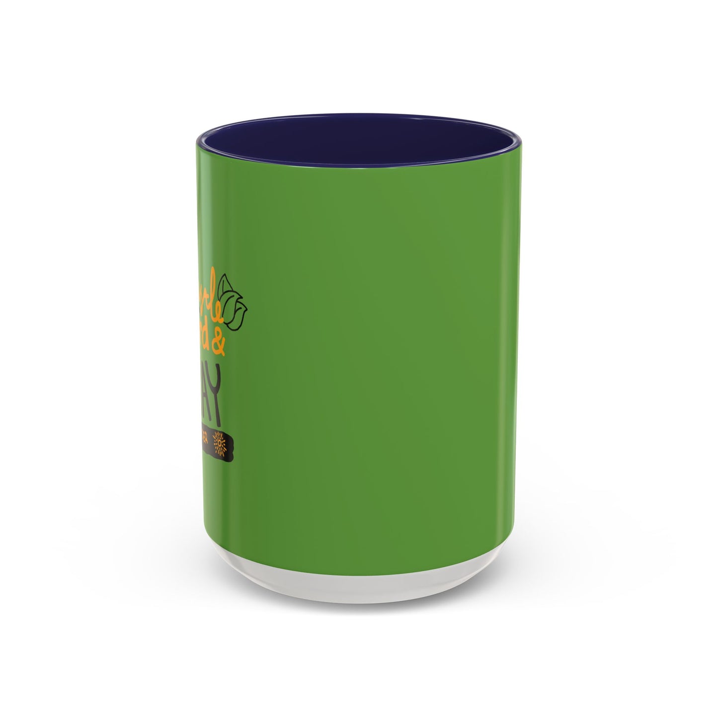 Hustle Hard And Pray Harder Accent Coffee Mug (11, 15oz)