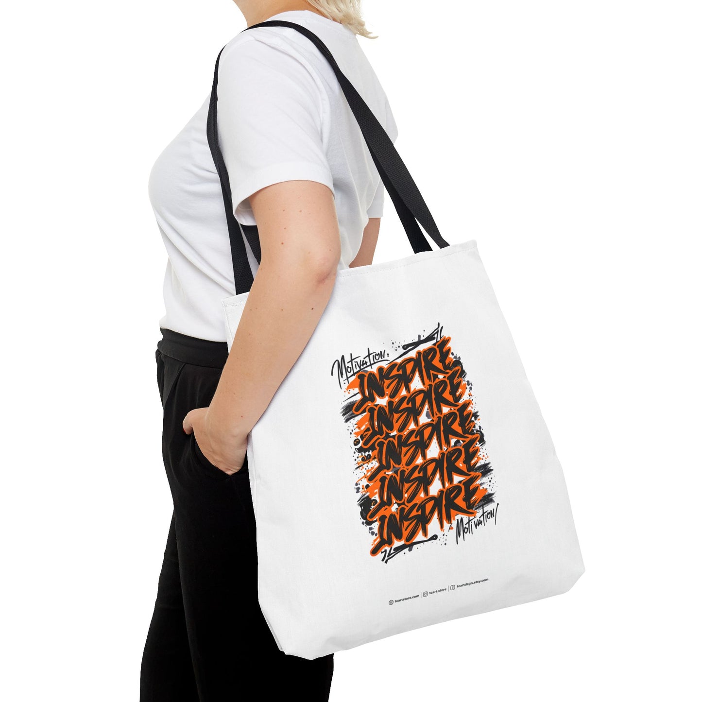 Motivation Inspire Motivation Tote Bag (AOP)