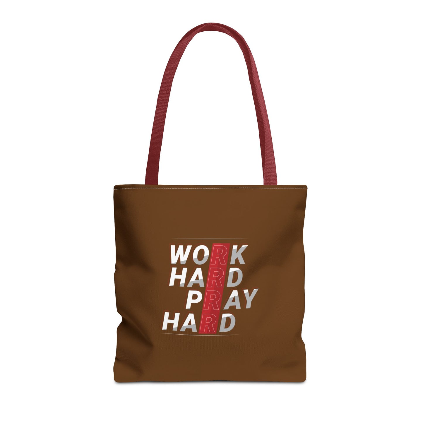 Work Hard Pray Hard Tote Bag (AOP)
