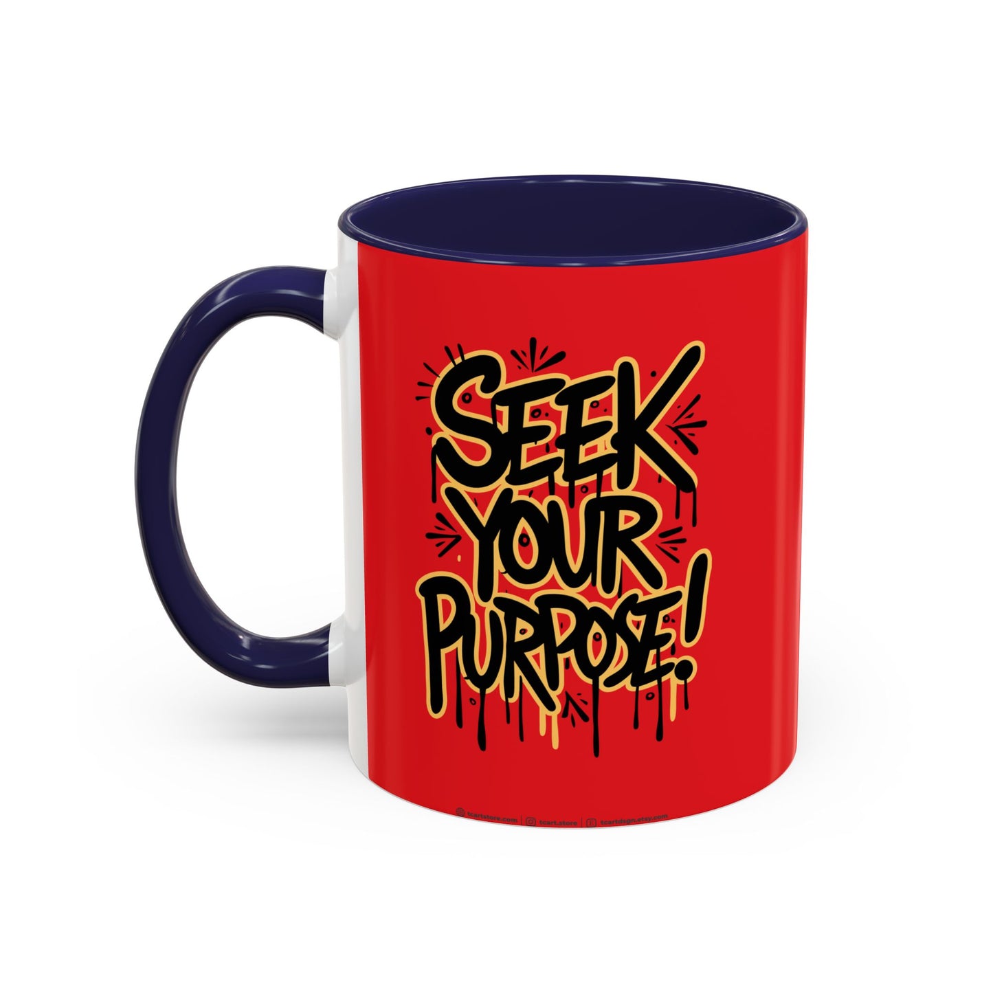 Seek Your Purpose! Accent Coffee Mug (11, 15oz)
